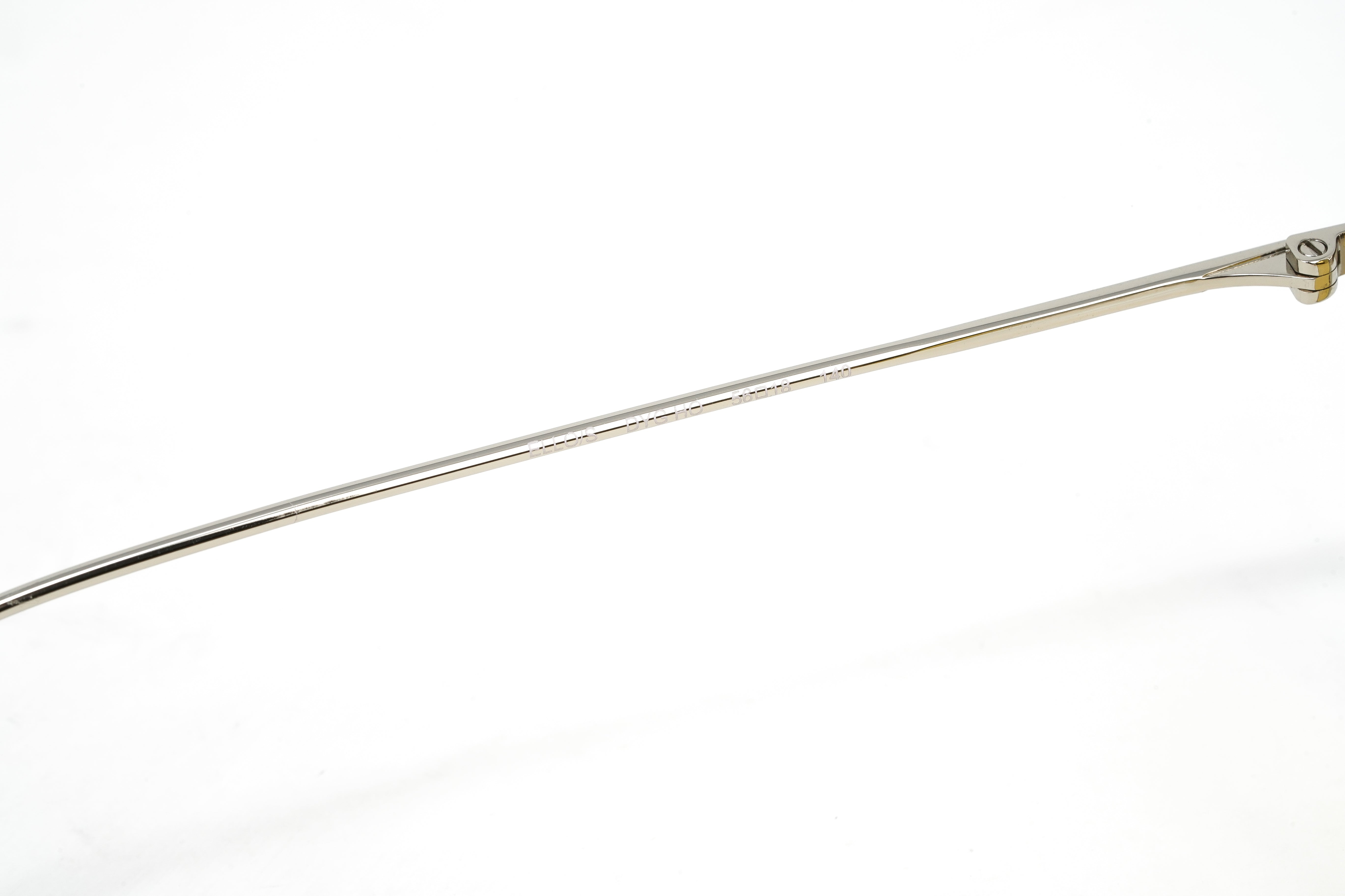 Jimmy Choo Women's Sunglasses Round Silver/Yellow ELLO/S DYG-GR8 Sunglasses