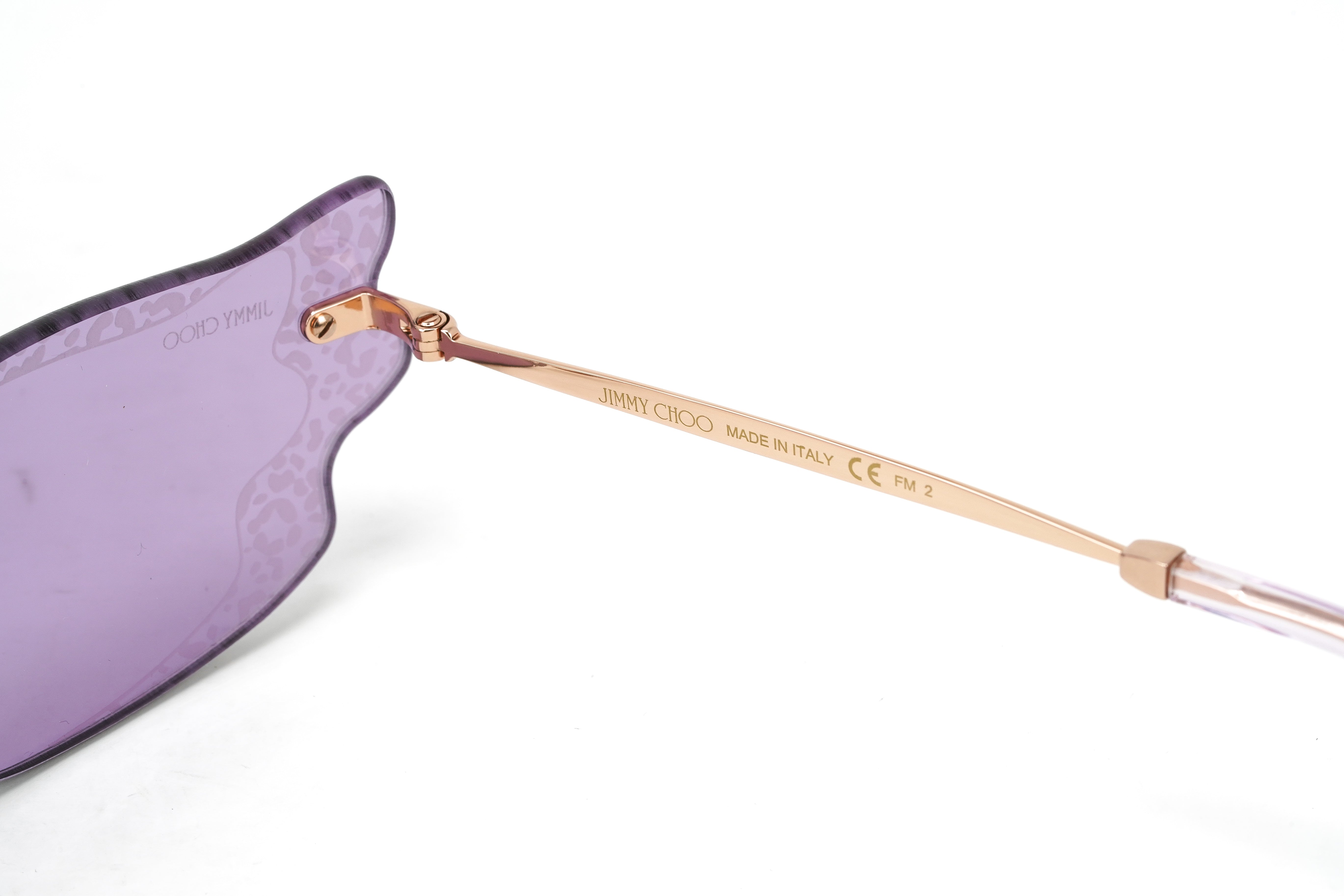 Jimmy Choo Women's Sunglasses Rimless Cat Eye Pink EMBER/S S9E-GR8 Sunglasses