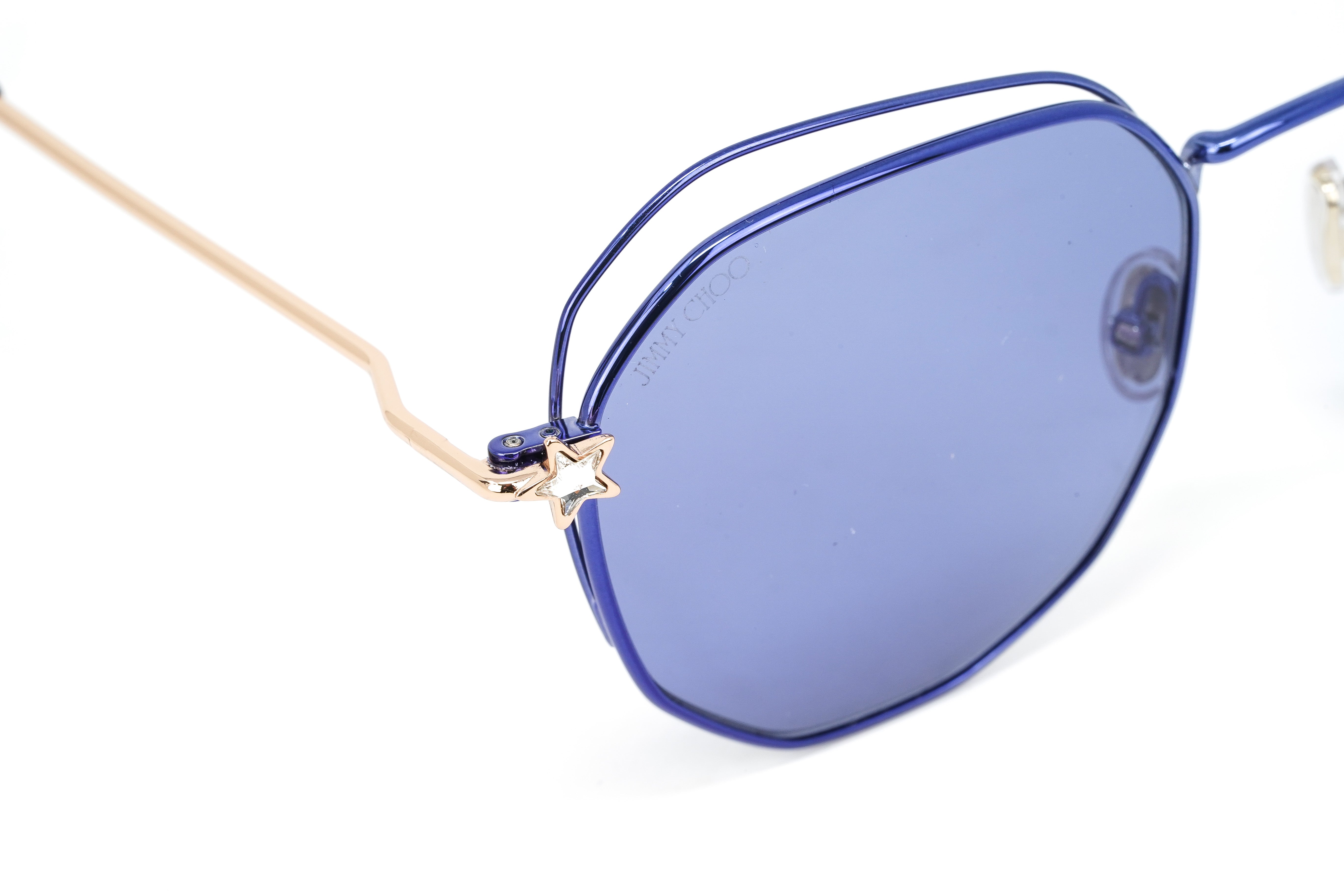 Jimmy Choo Women's Sunglasses Oval Violet FRANNY/S B3V-GR8 Sunglasses