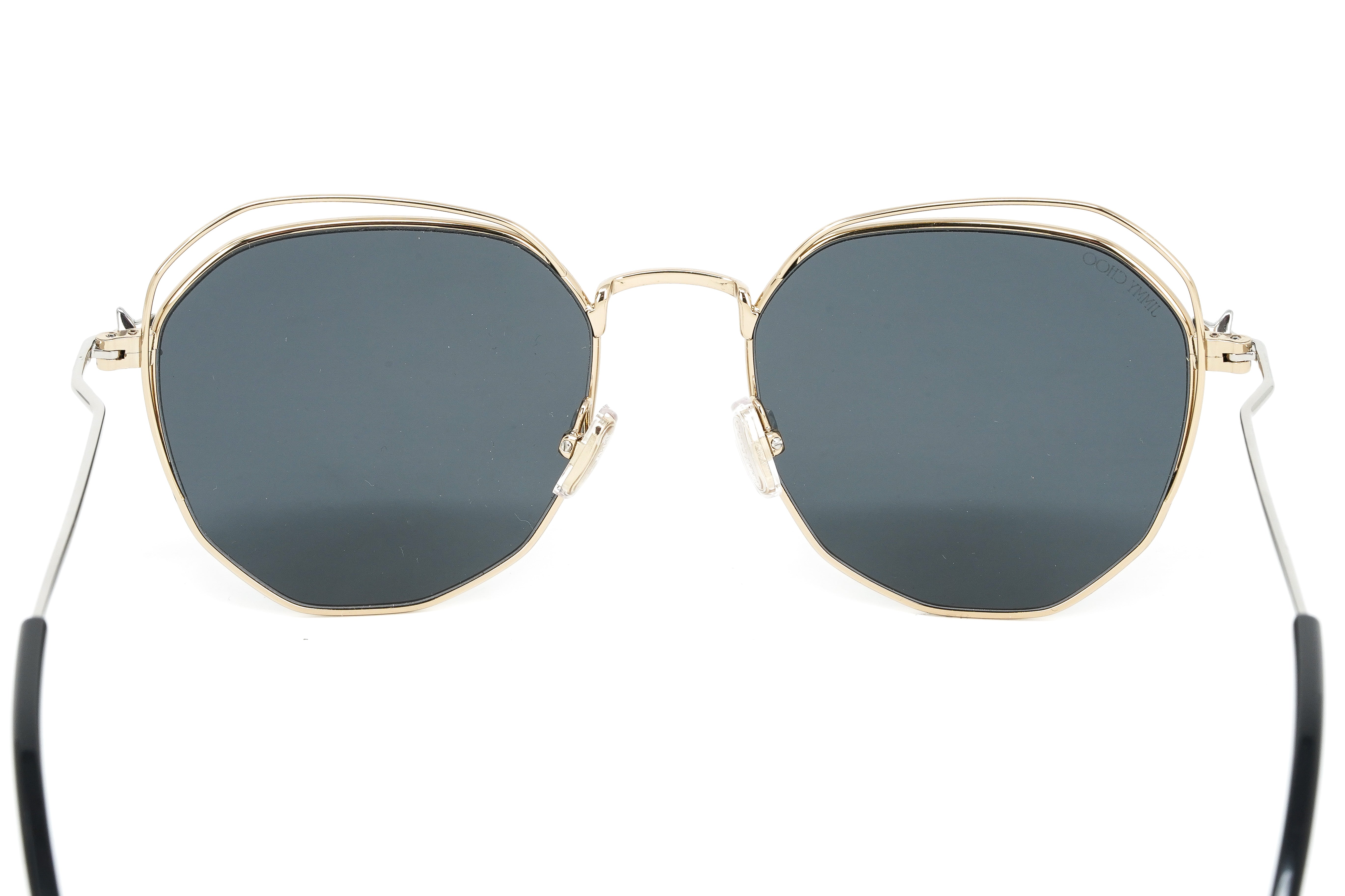 Jimmy Choo Women's Sunglasses Oval Gold/Grey FRANNY/S J5G-GR8 Sunglasses