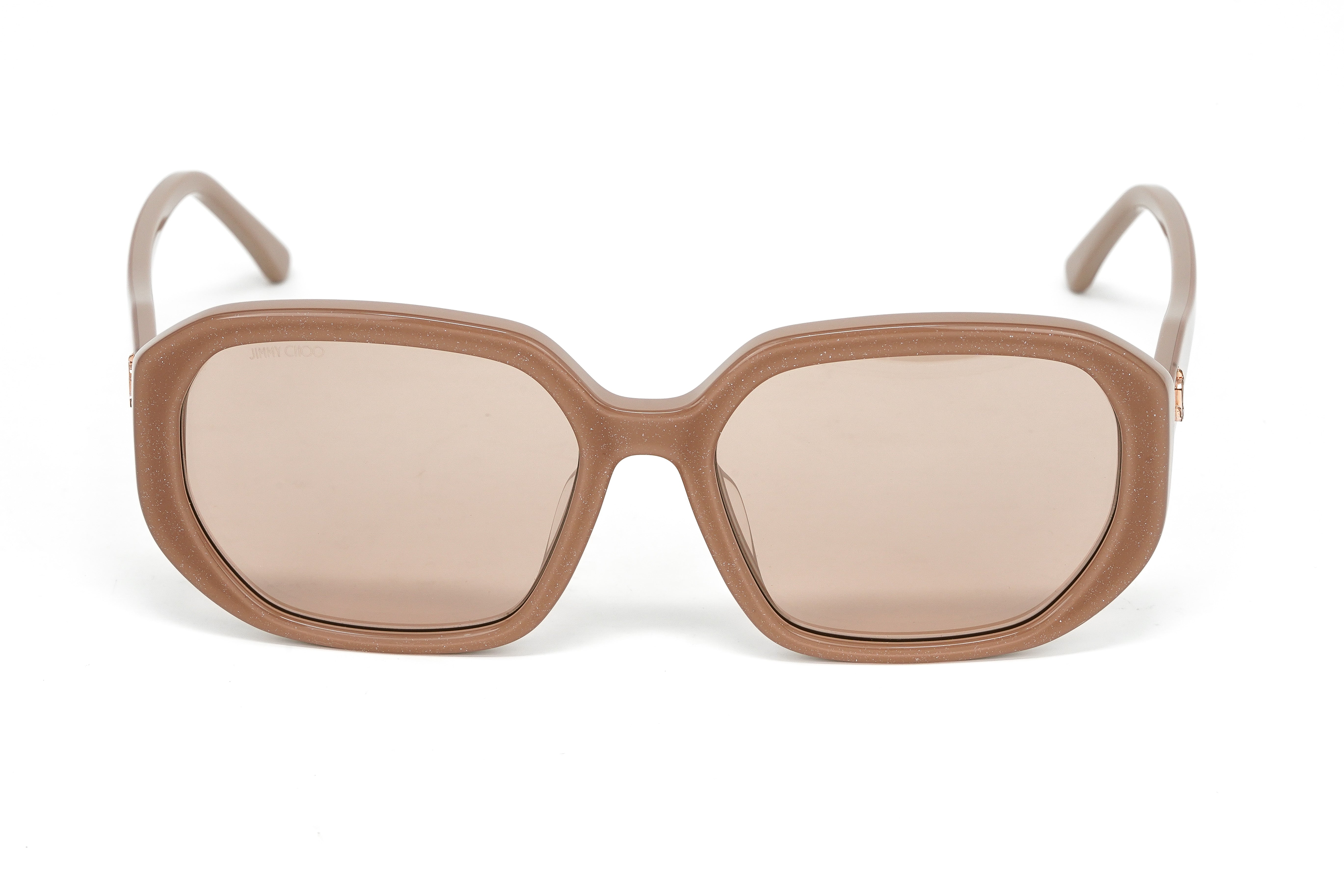 Jimmy Choo Women's Sunglasses Oversized Oval Beige/Pink KARLY/F/S FWM-GR8 Sunglasses