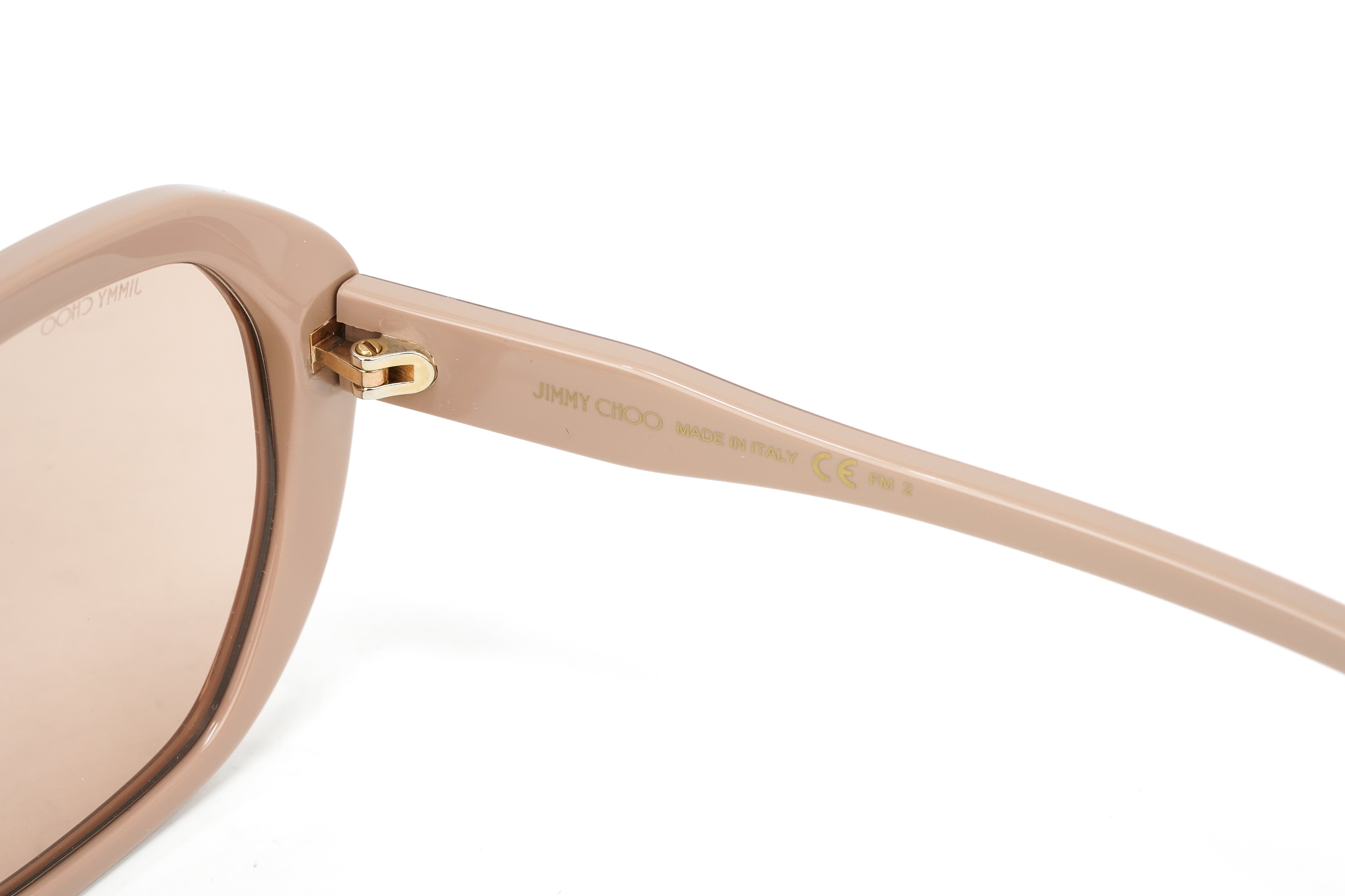 Jimmy Choo Women's Sunglasses Oversized Oval Beige/Pink KARLY/F/S FWM-GR8 Sunglasses