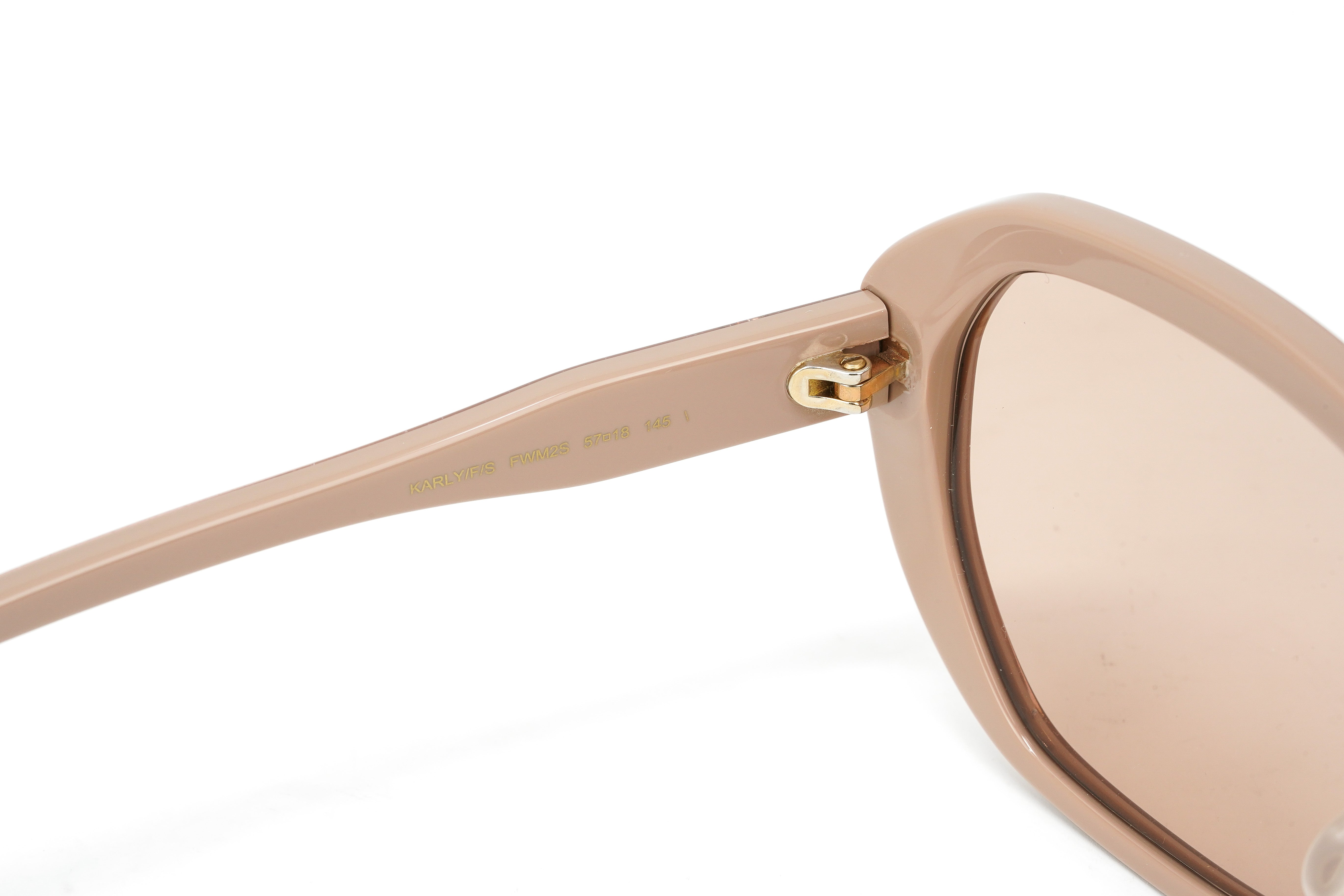 Jimmy Choo Women's Sunglasses Oversized Oval Beige/Pink KARLY/F/S FWM-GR8 Sunglasses