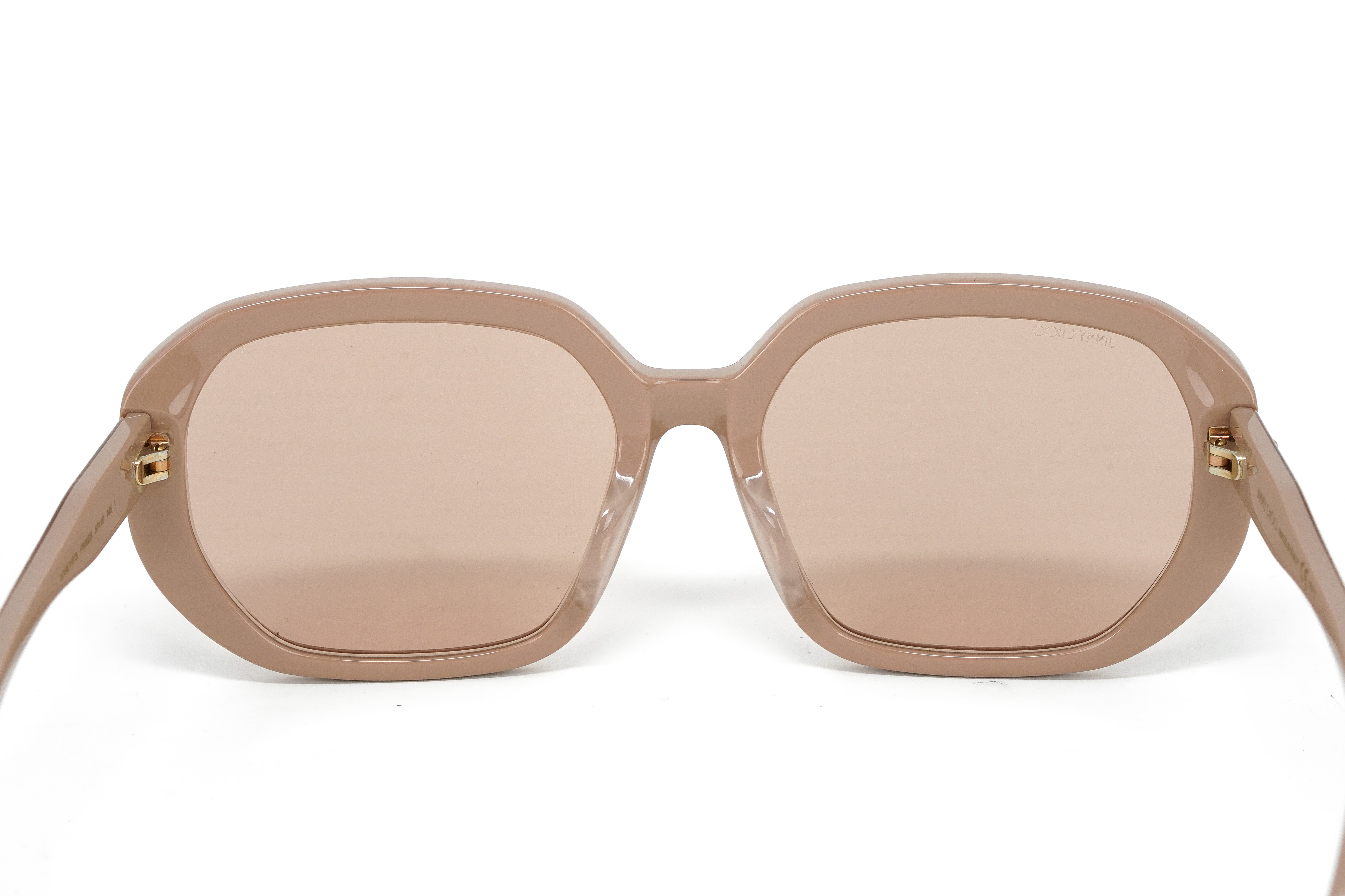 Jimmy Choo Women's Sunglasses Oversized Oval Beige/Pink KARLY/F/S FWM-GR8 Sunglasses