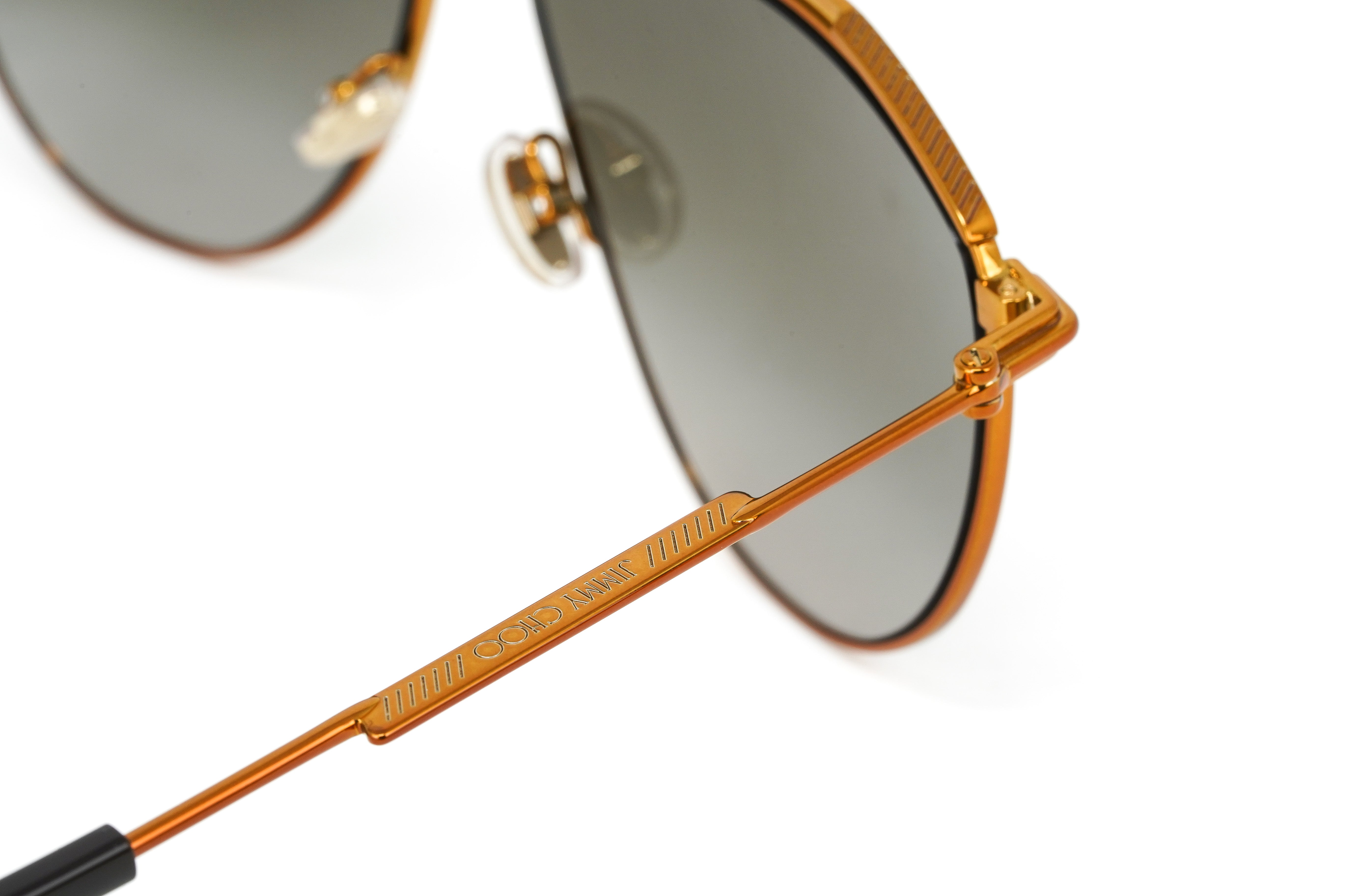 Jimmy Choo Unisex Sunglasses Pilot Copper/Brown LEX/S 09Q-GR8 Sunglasses