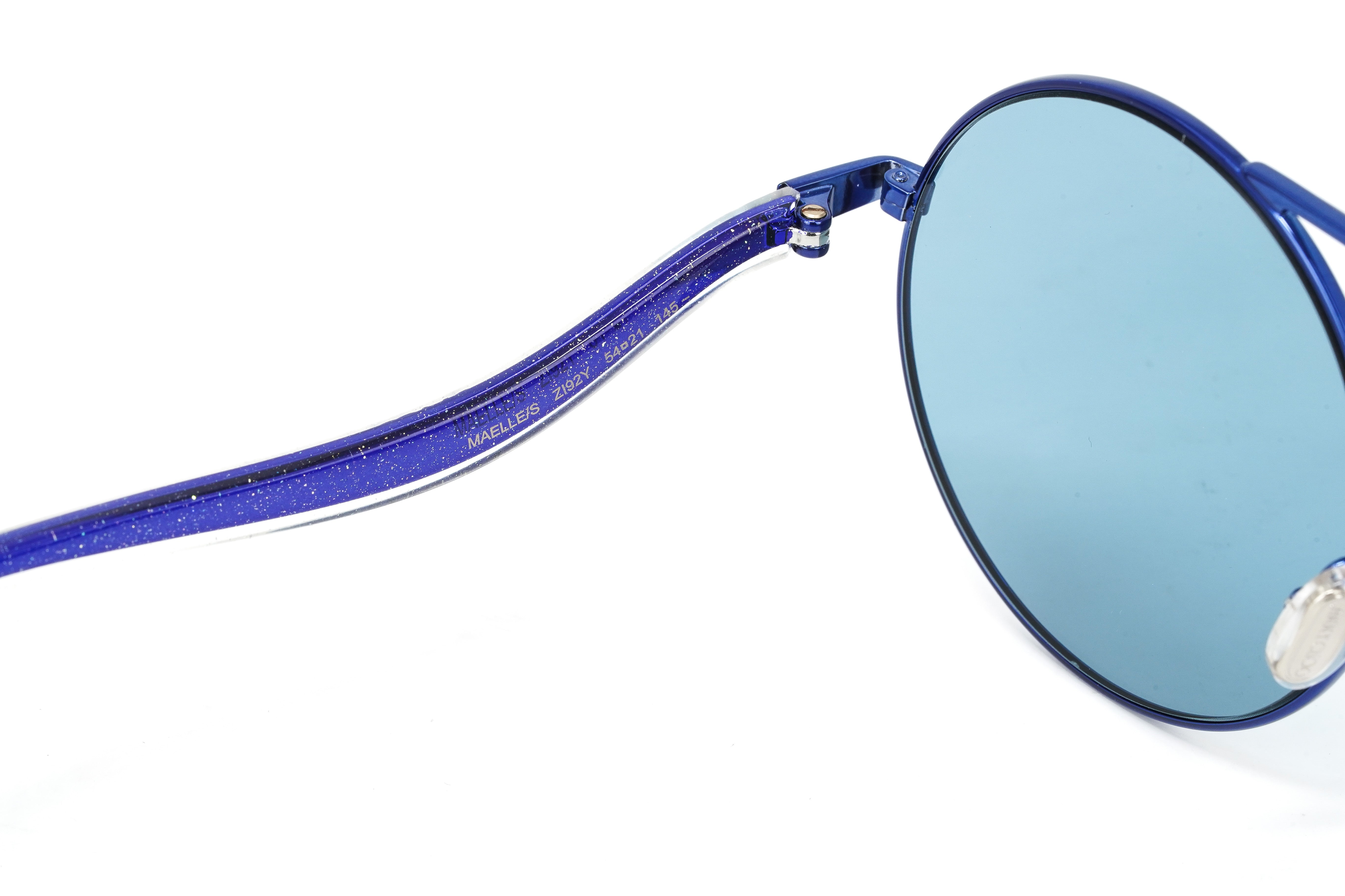 Jimmy Choo Women's Sunglasses Round Browline Blue MAELLE/S ZI9-GR8 Sunglasses