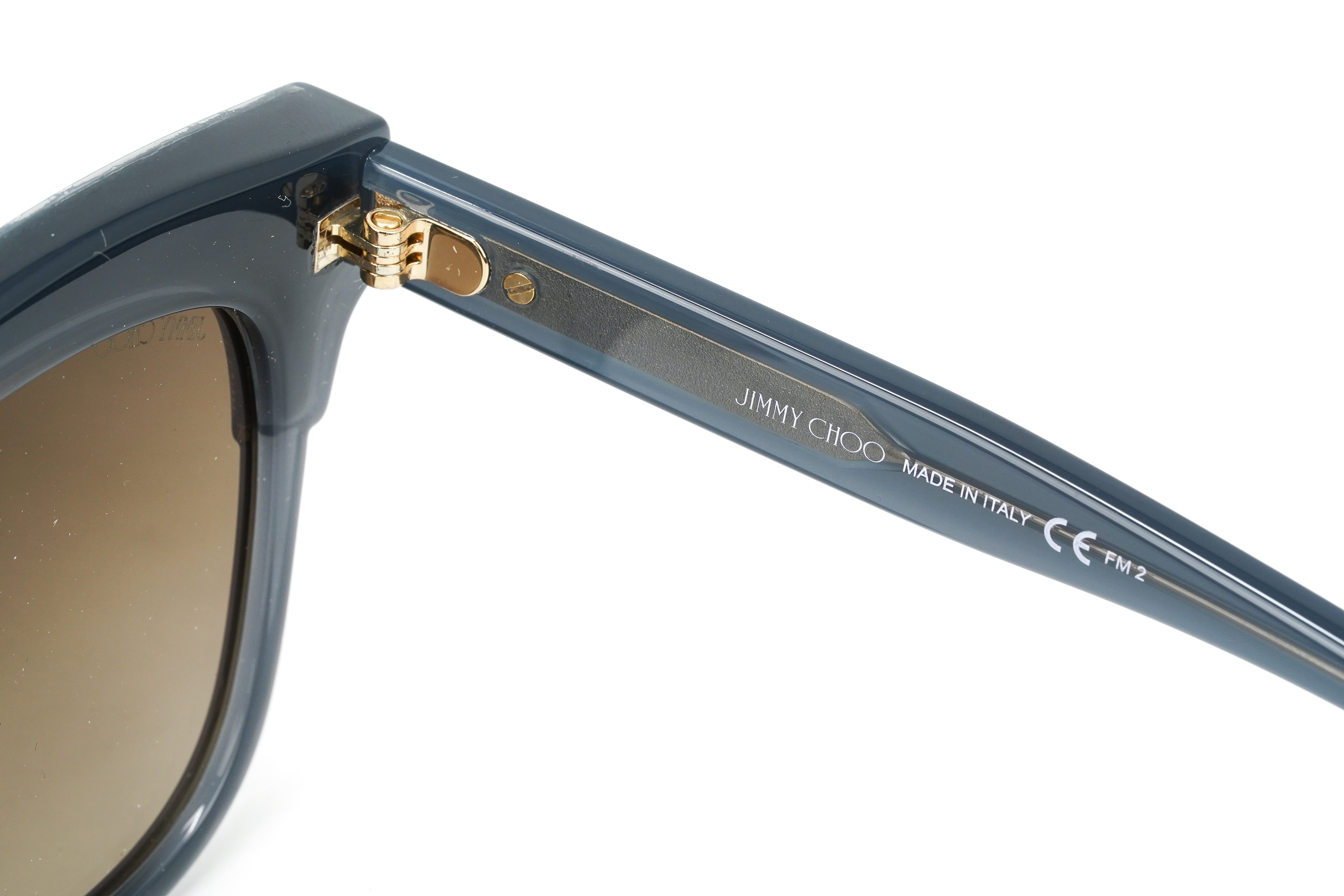 Jimmy Choo Women's Sunglasses Classic Square Grey Glitter MAYELA/S 18V-GR8 Sunglasses