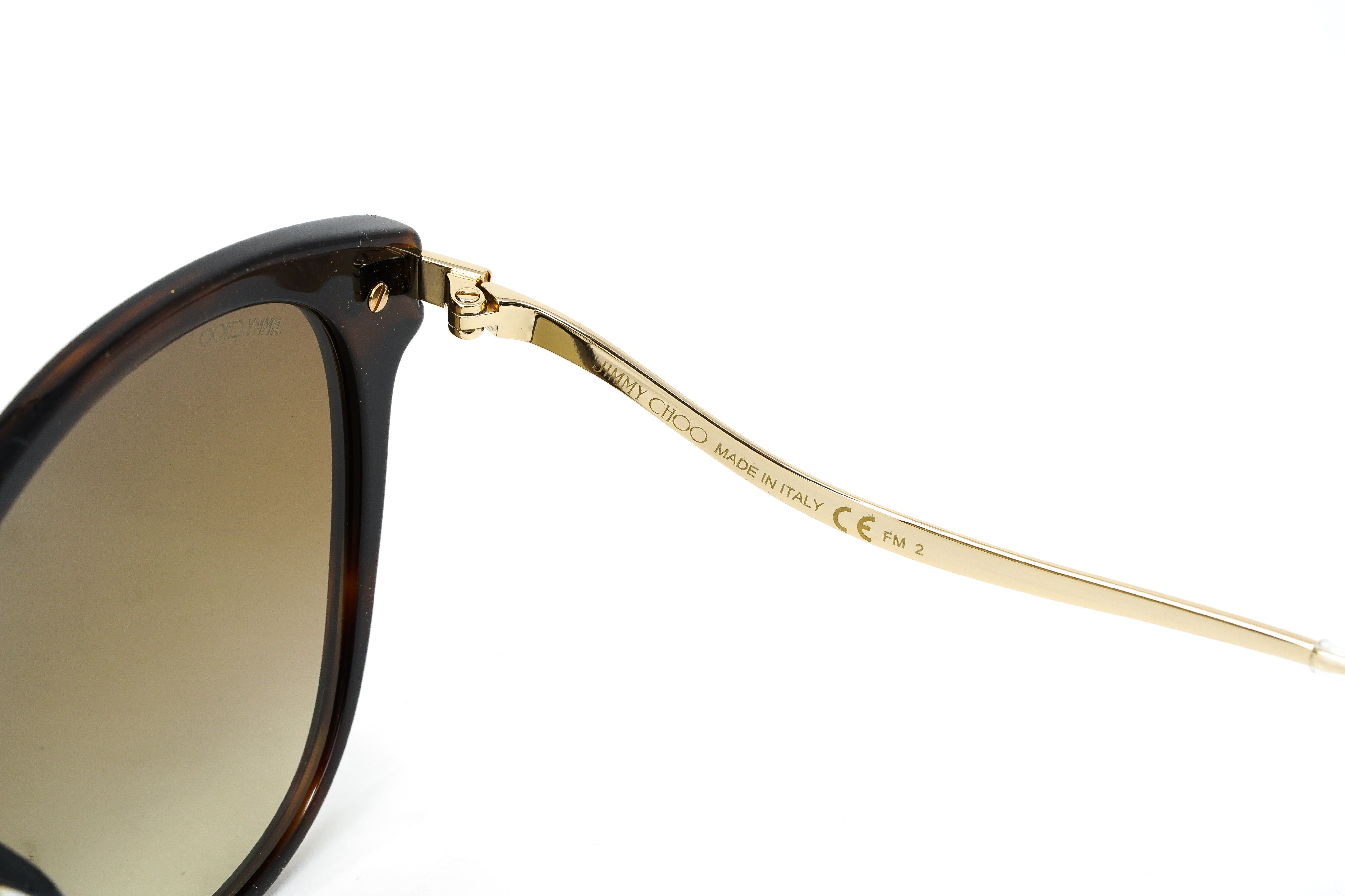 Jimmy Choo Women's Sunglasses Classic Square Tortoise/Gold PEG/F/S O2V-GR8 Sunglasses