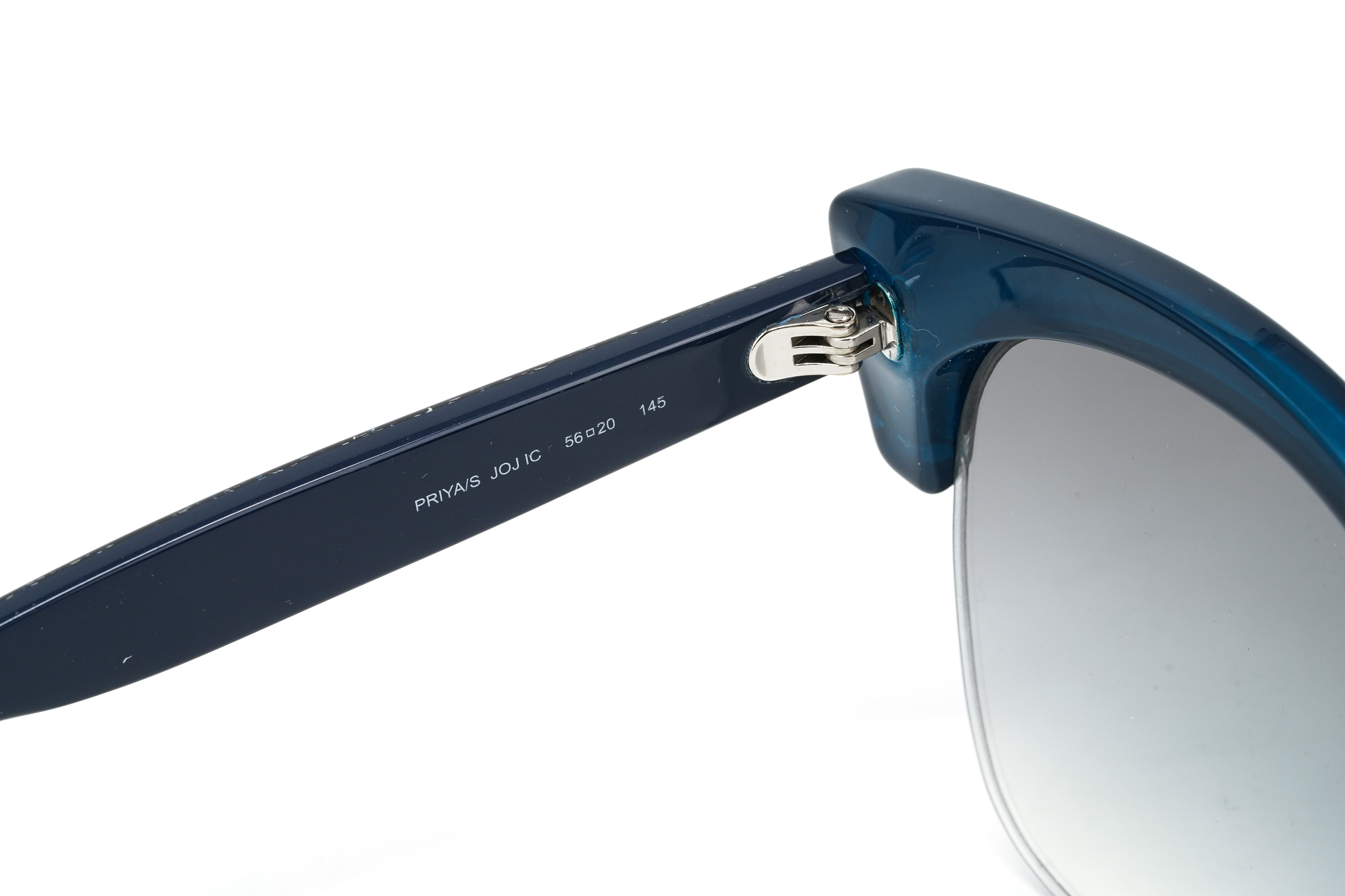 Jimmy Choo Women's Sunglasses Classic Square Navy Glitter PRIYA/S JOJ-GR8 Sunglasses