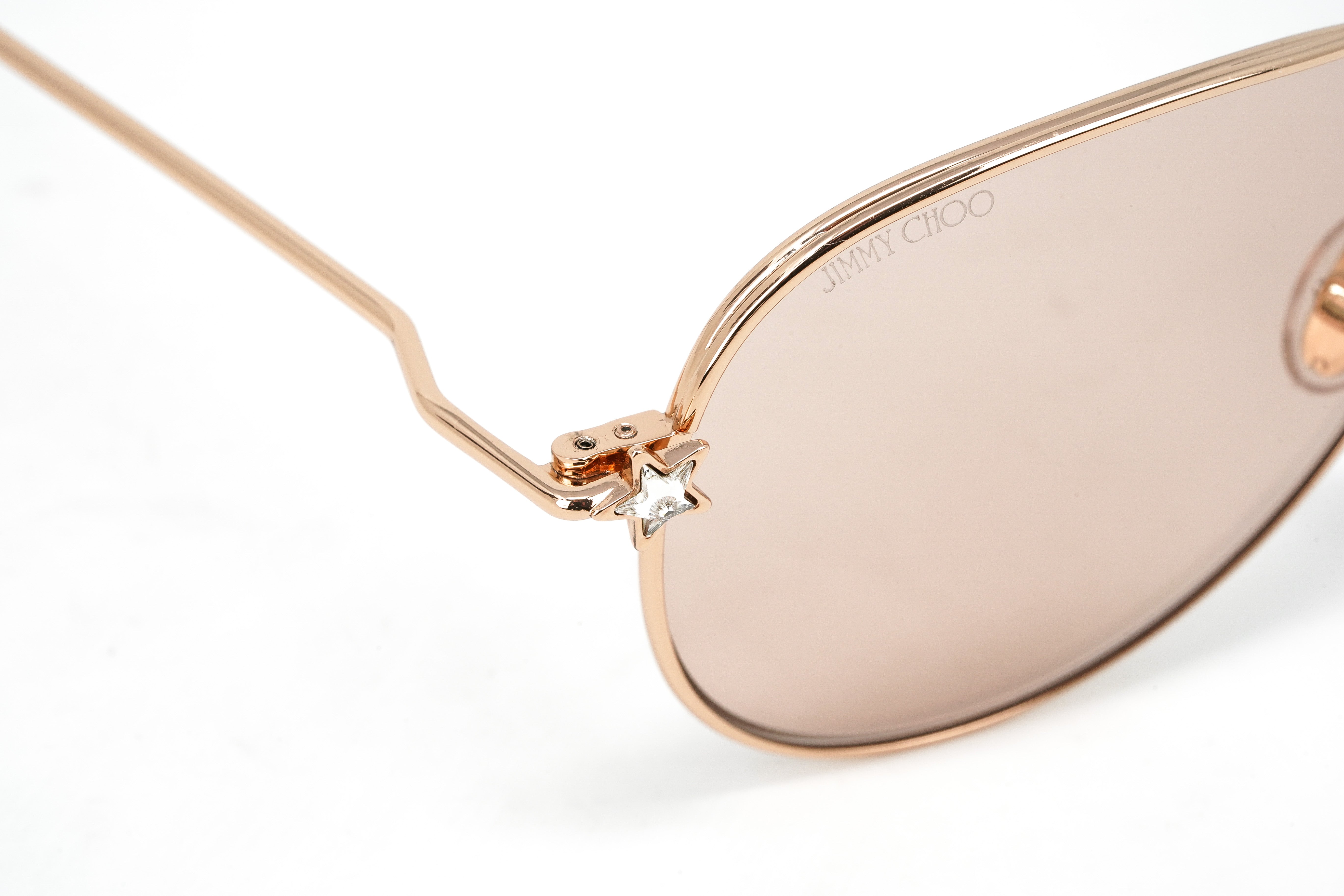 Jimmy Choo Women's Sunglasses Pilot Pink/Rose Gold SANSA/S DDB-GR8 Sunglasses