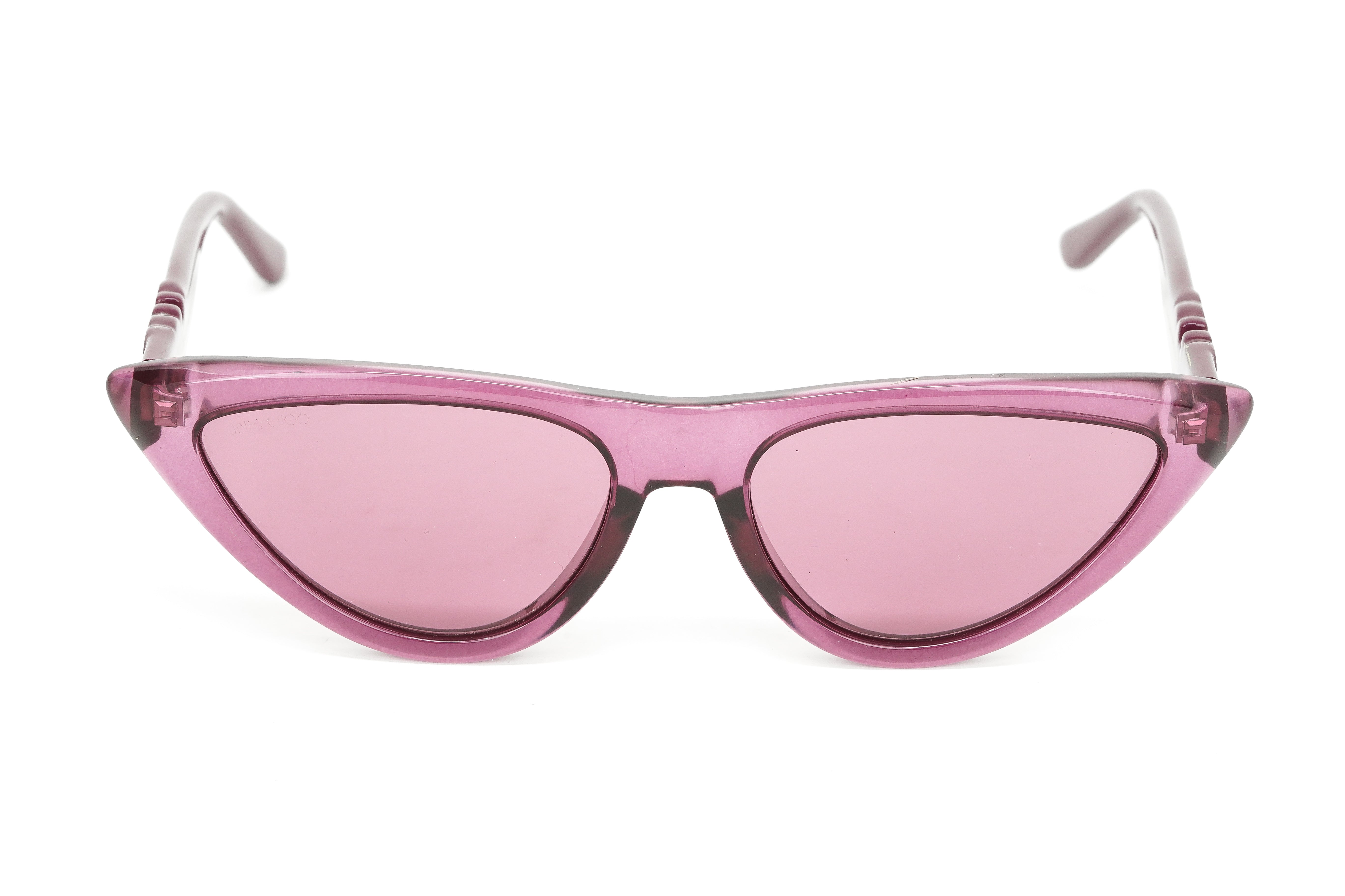 Jimmy Choo Women's Sunglasses Angular Cat Eye Pink SPARKS/G/S 8CO-GR8 Sunglasses