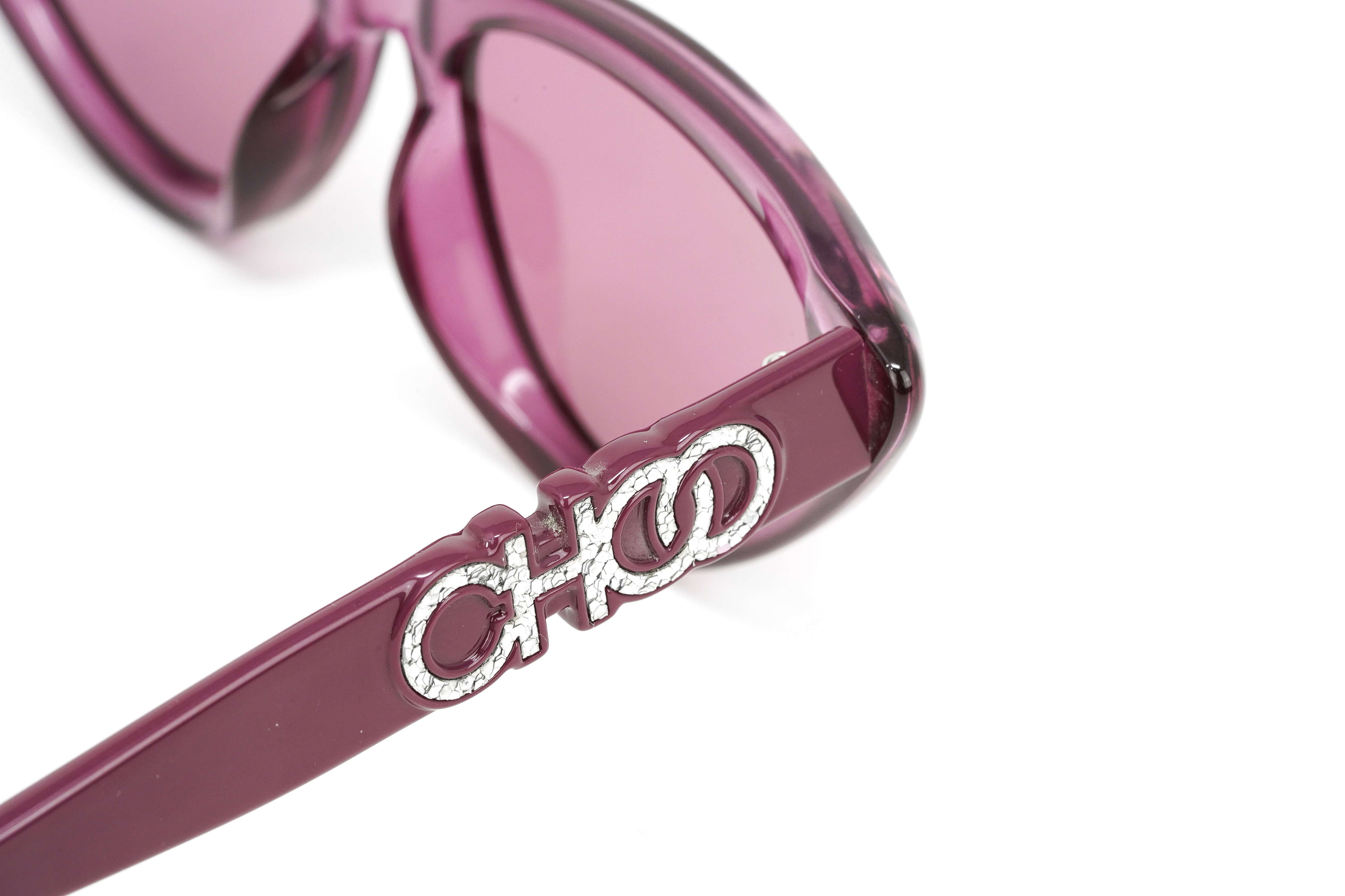 Jimmy Choo Women's Sunglasses Angular Cat Eye Pink SPARKS/G/S 8CO-GR8 Sunglasses