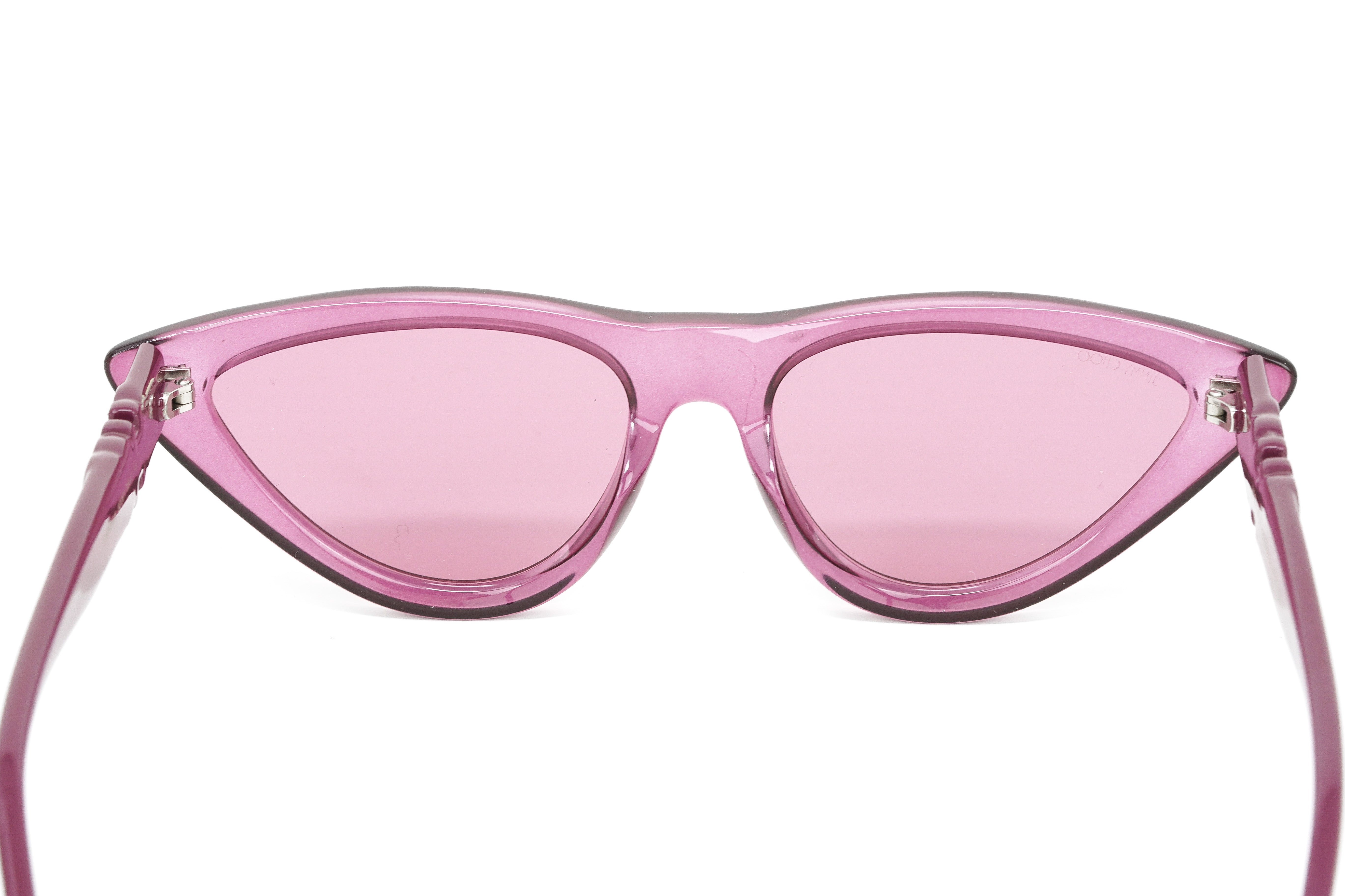 Jimmy Choo Women's Sunglasses Angular Cat Eye Pink SPARKS/G/S 8CO-GR8 Sunglasses