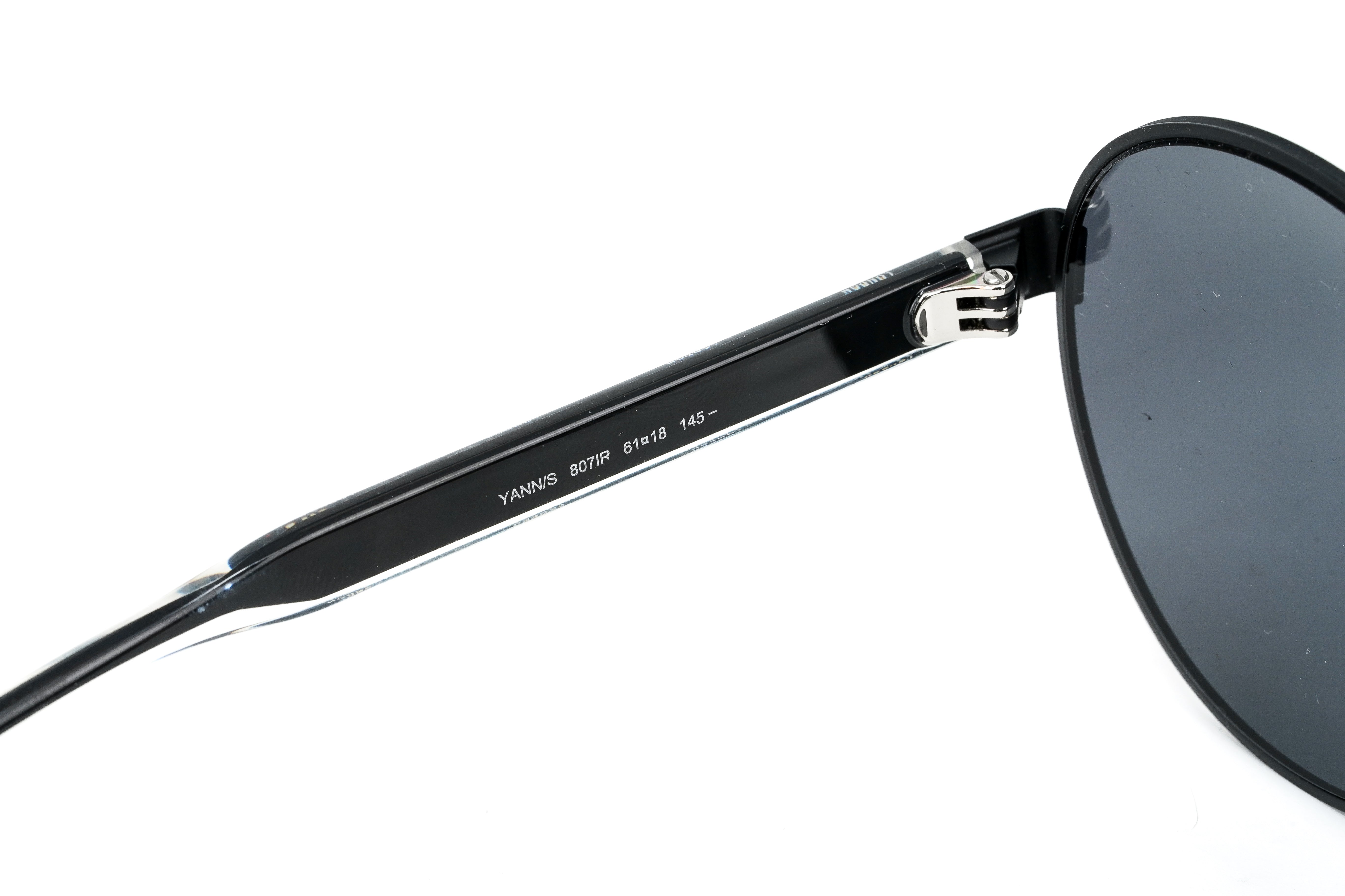 Jimmy Choo Unisex Sunglasses Round Browline Matte Black YANN/S 807-GR8 Sunglasses