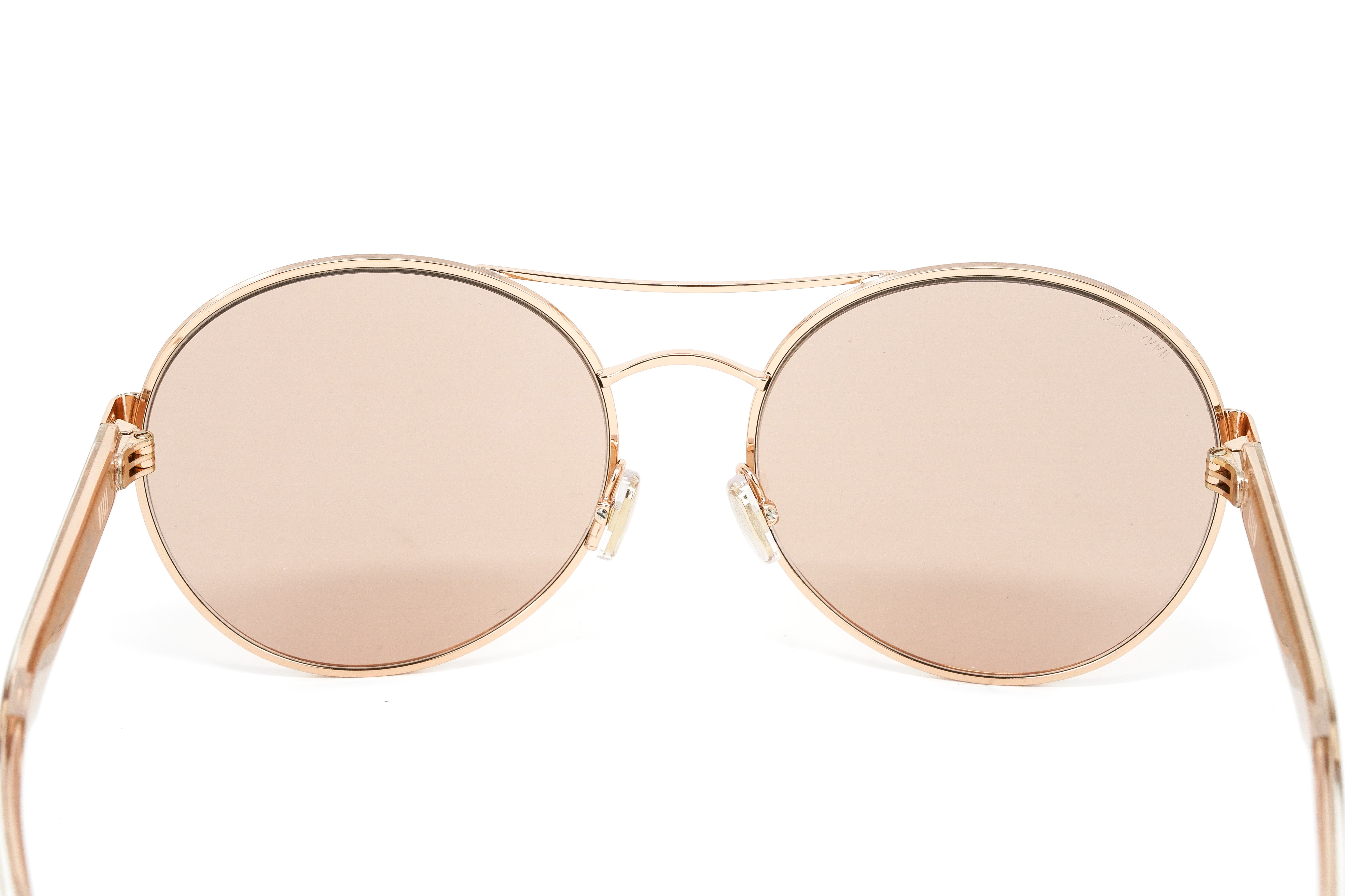 Jimmy Choo Unisex Sunglasses Round Browline Pink YANN/S DDB-GR8 Sunglasses