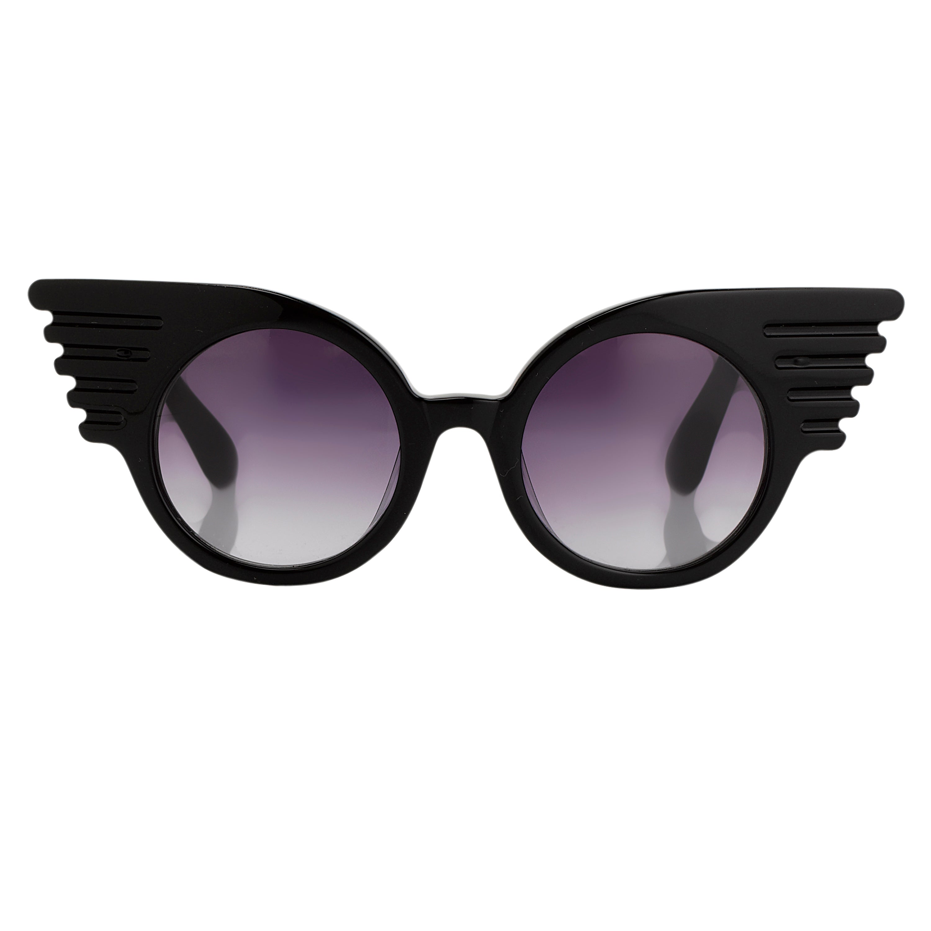 Jeremy Scott Sunglasses Special Wings Black and Grey-GR8 Sunglasses