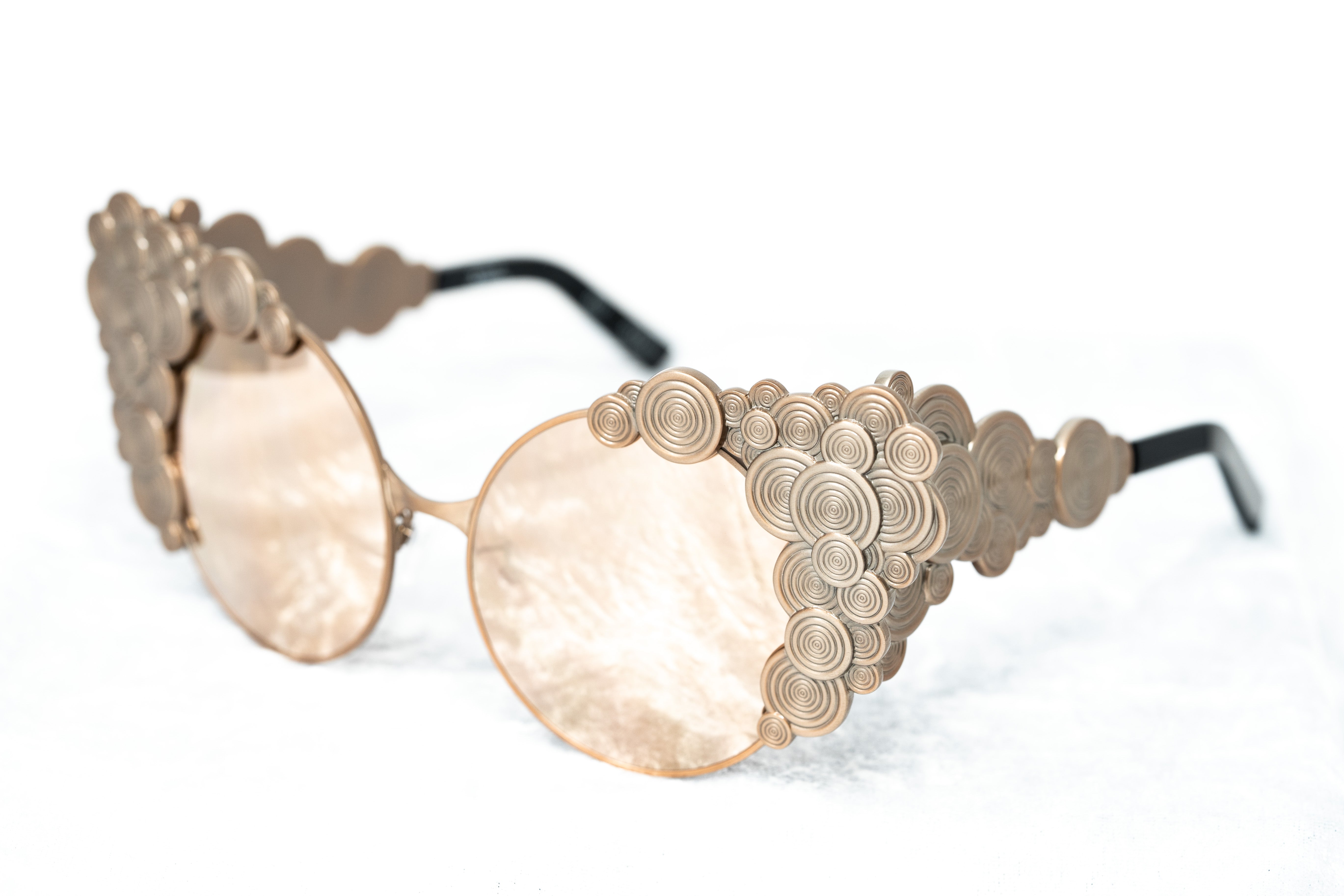 Khaleda And Fahad Ladies Sunglasses Cat Eyes Rose Gold KR2C3SUN-GR8 Sunglasses