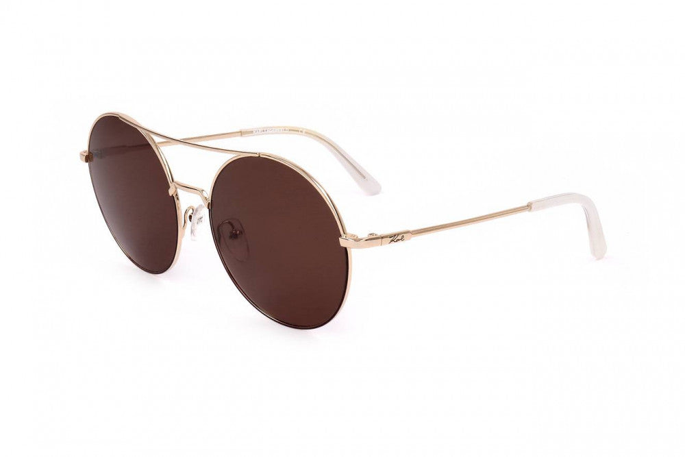 Karl Lagerfeld Women's Sunglasses Pilot Gold/Brown KL283S 506-GR8 Sunglasses