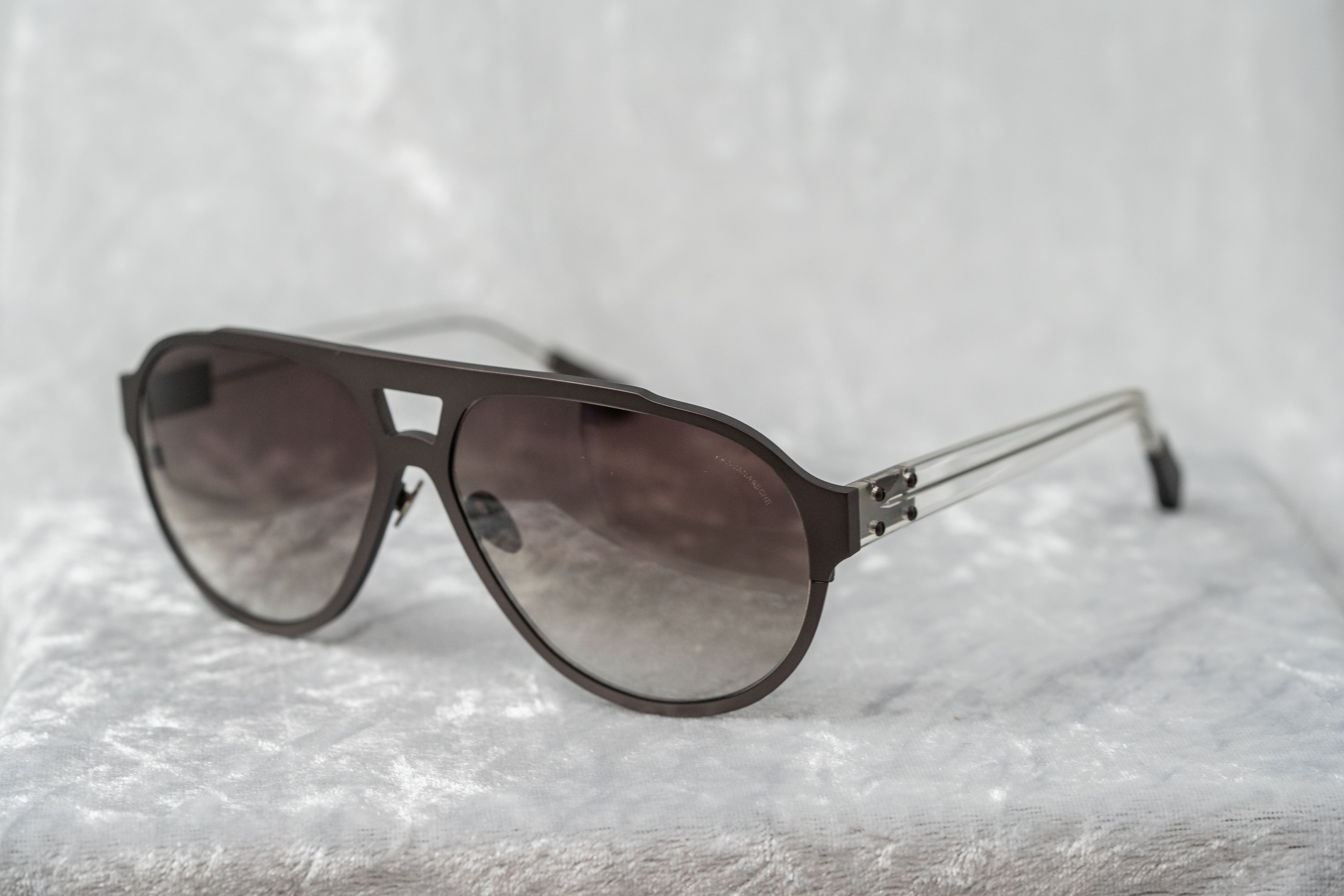 Kris Van Assche Sunglasses Dark Purple Brown and Grey-GR8 Sunglasses