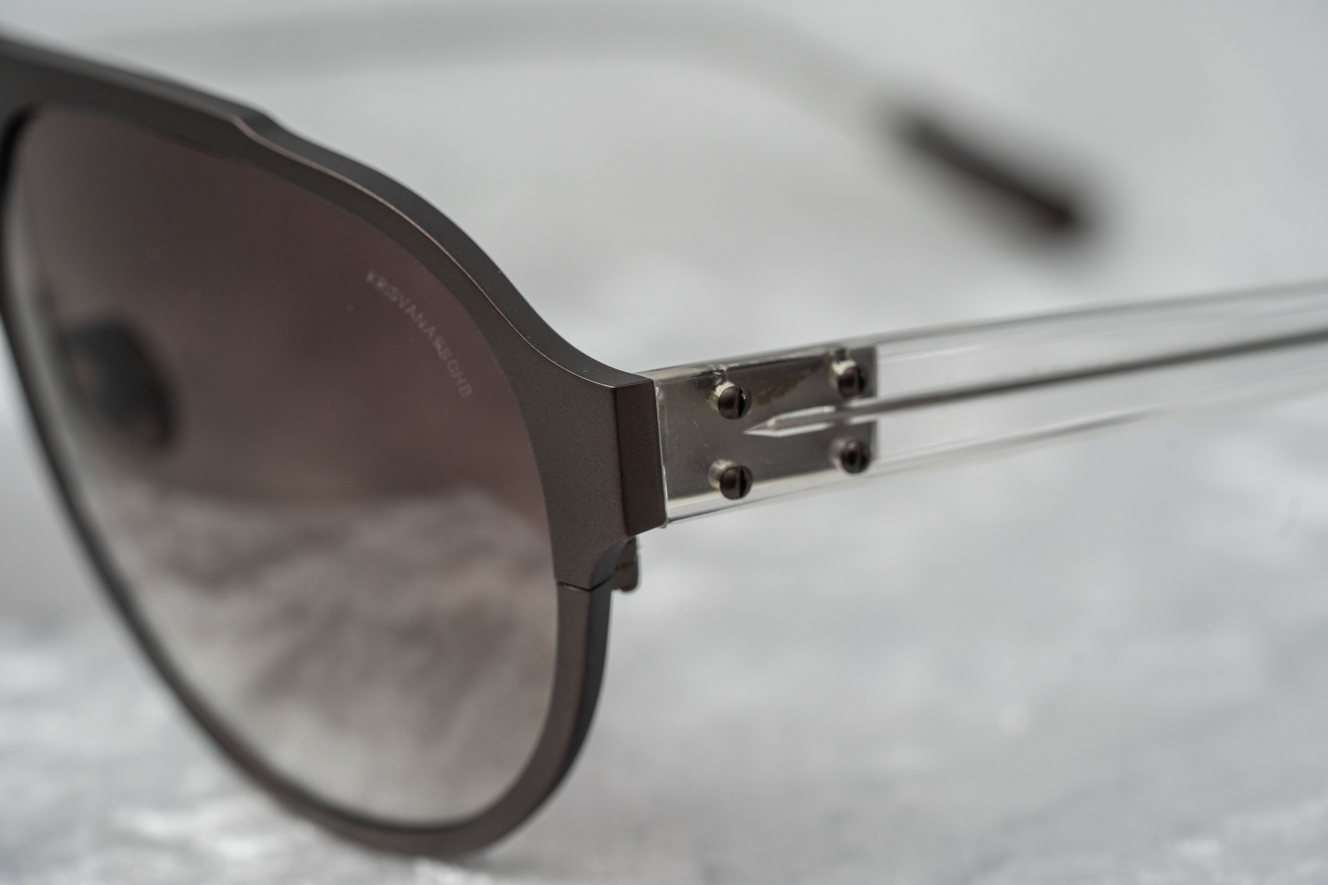 Kris Van Assche Sunglasses Dark Purple Brown and Grey-GR8 Sunglasses