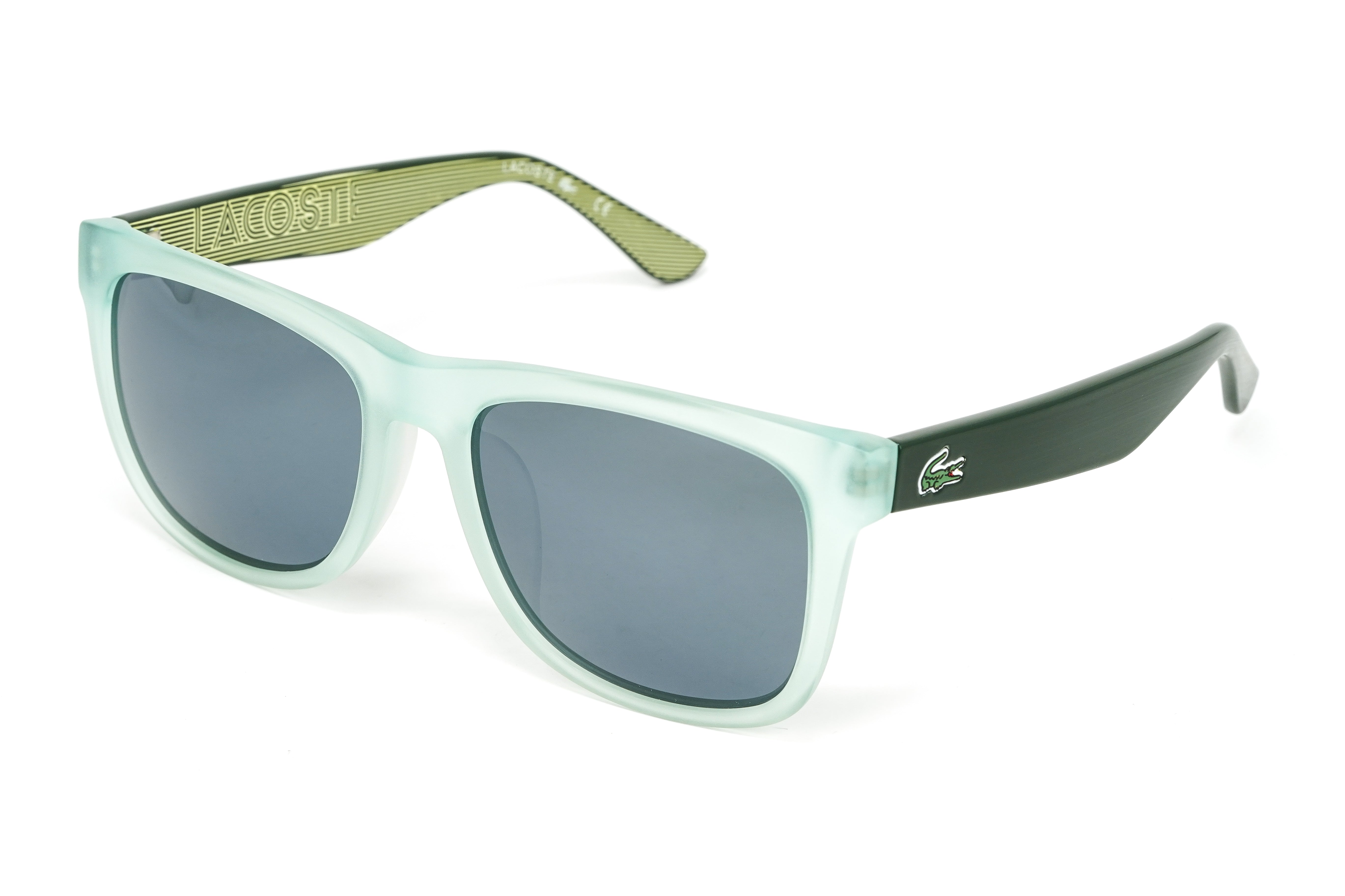 Lacoste Unisex Sunglasses Classic Square Green/Grey L805SA 315-GR8 Sunglasses