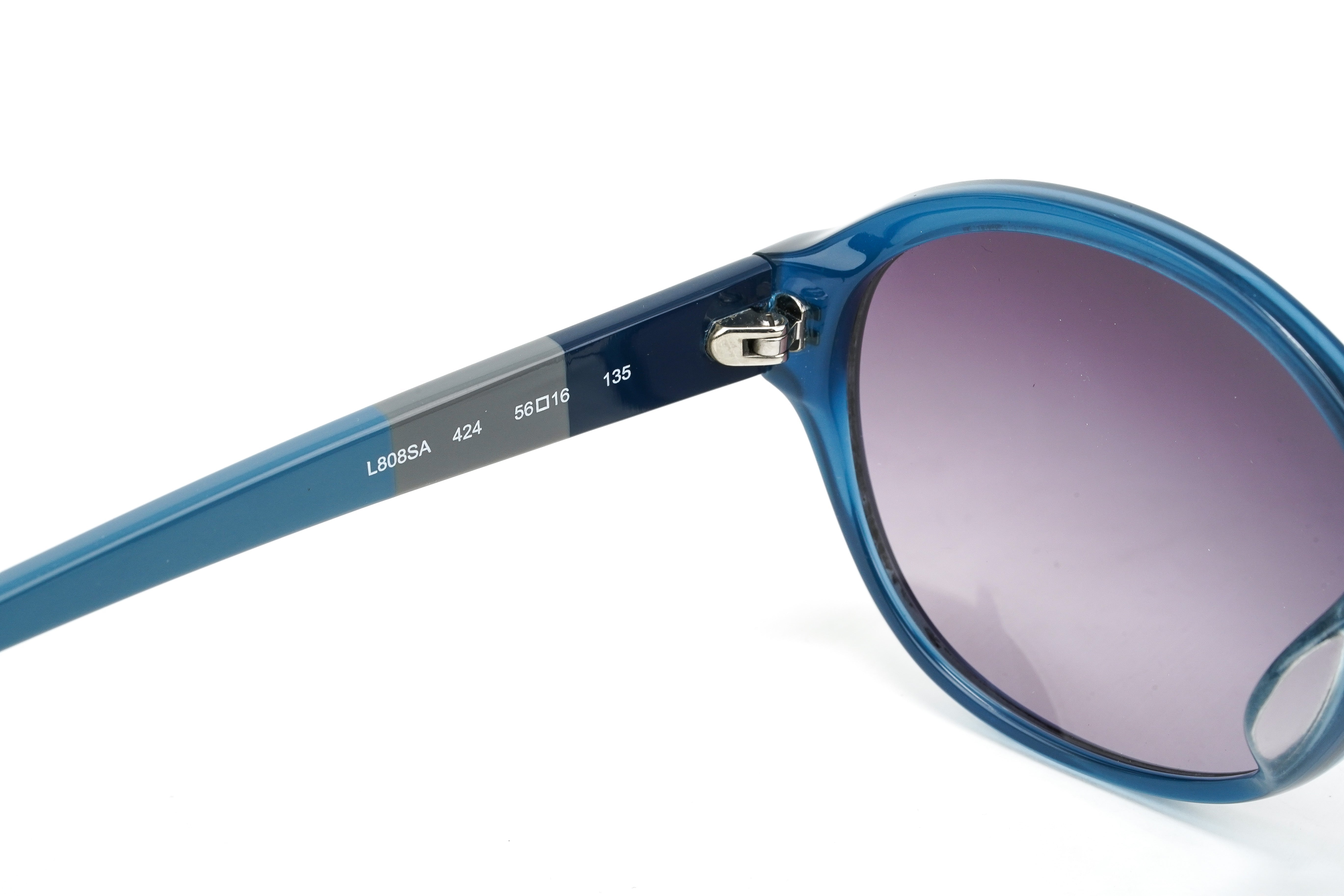 Lacoste Unisex Sunglasses Oval Blue L808SA 424-GR8 Sunglasses
