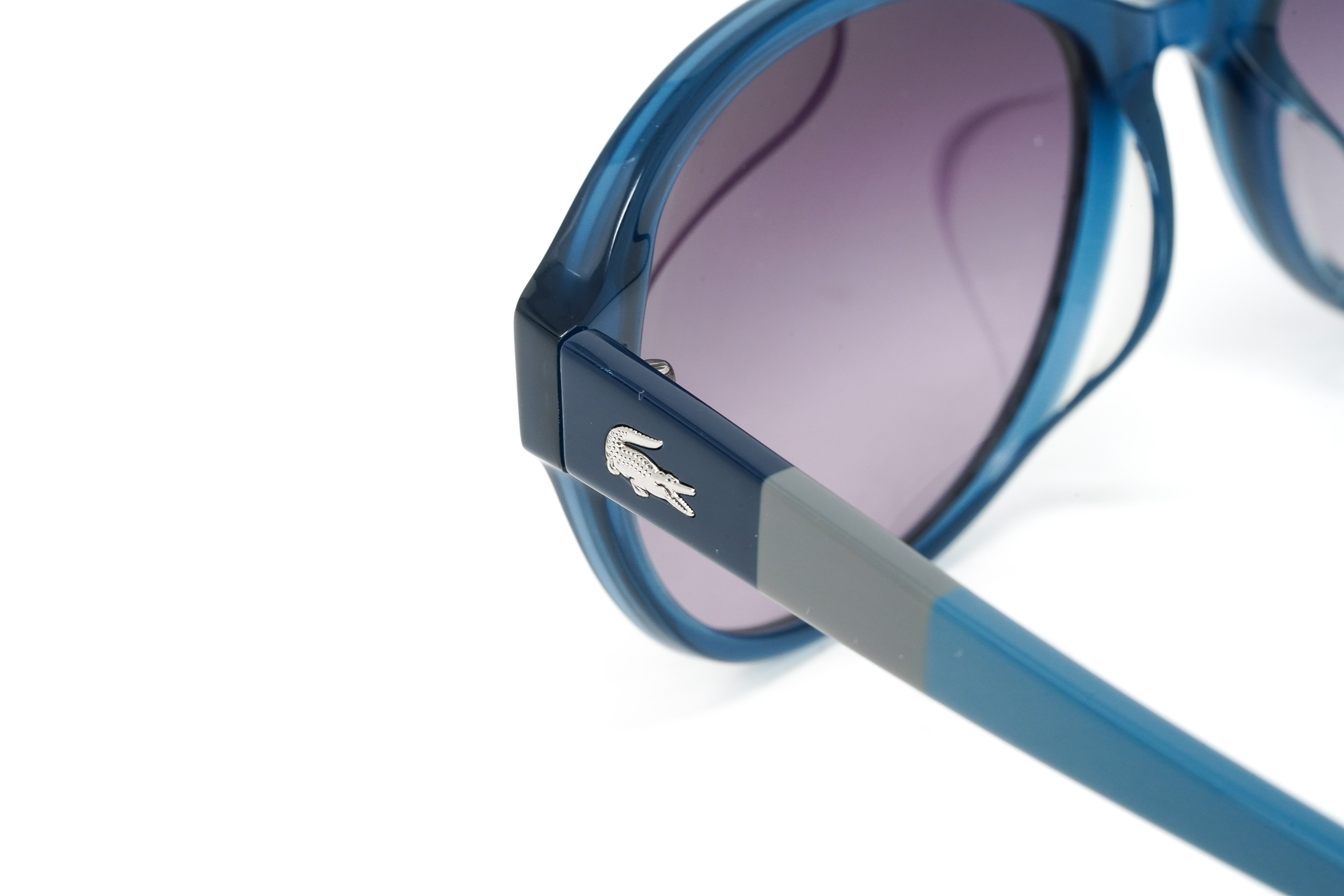 Lacoste Unisex Sunglasses Oval Blue L808SA 424-GR8 Sunglasses