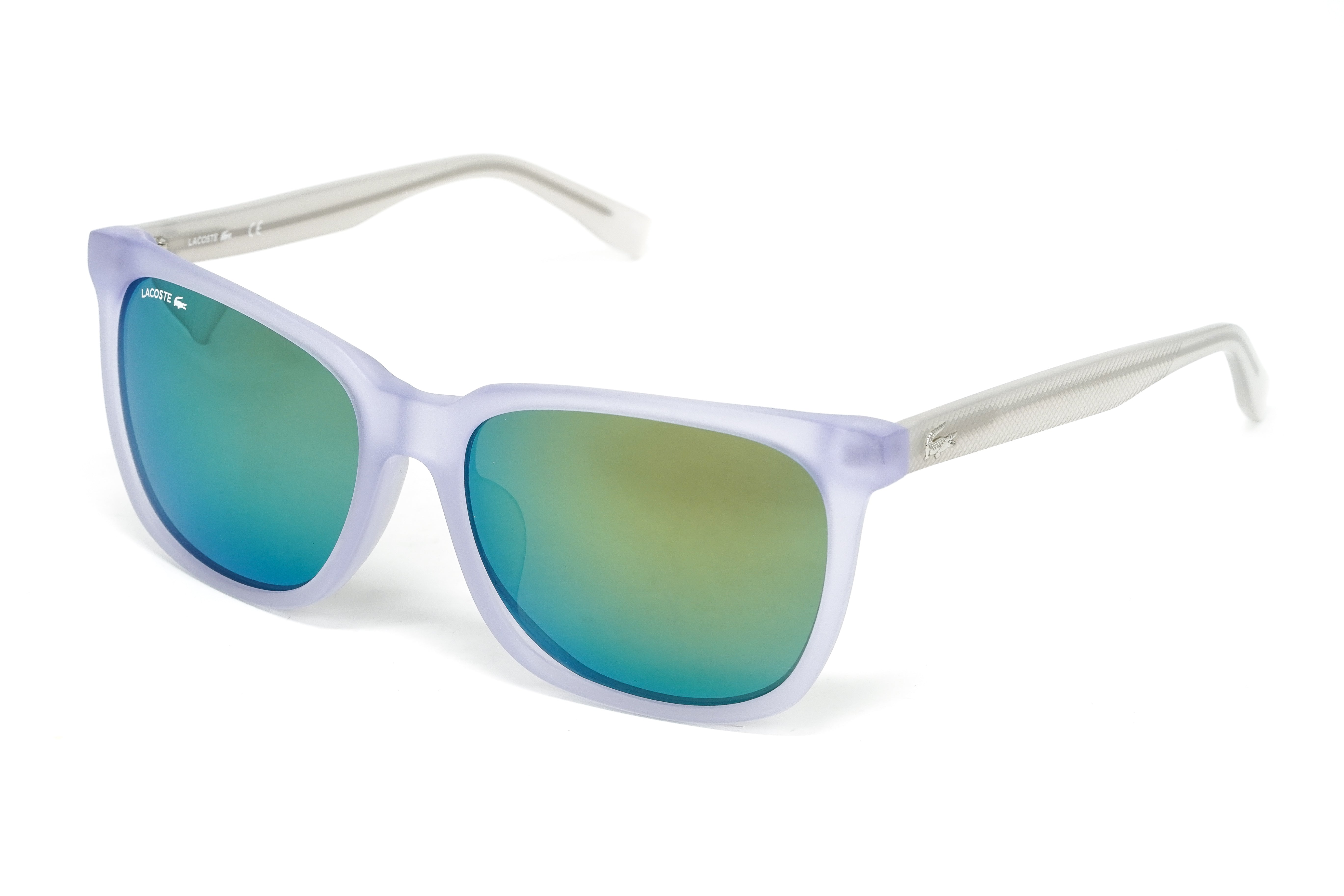 Lacoste Unisex Sunglasses Classic Square Clear/Green L838SA 971-GR8 Sunglasses