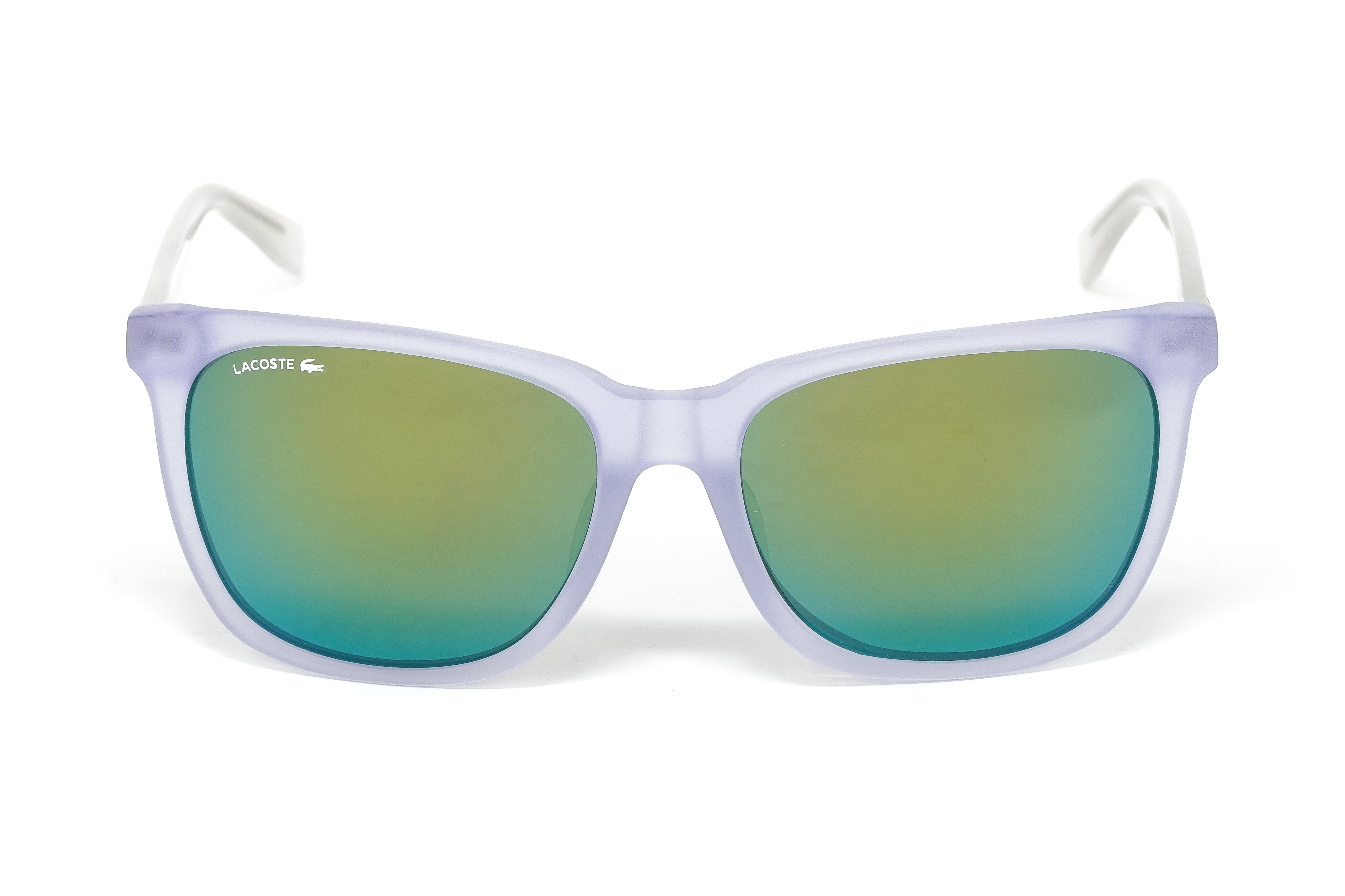 Lacoste Unisex Sunglasses Classic Square Clear/Green L838SA 971-GR8 Sunglasses