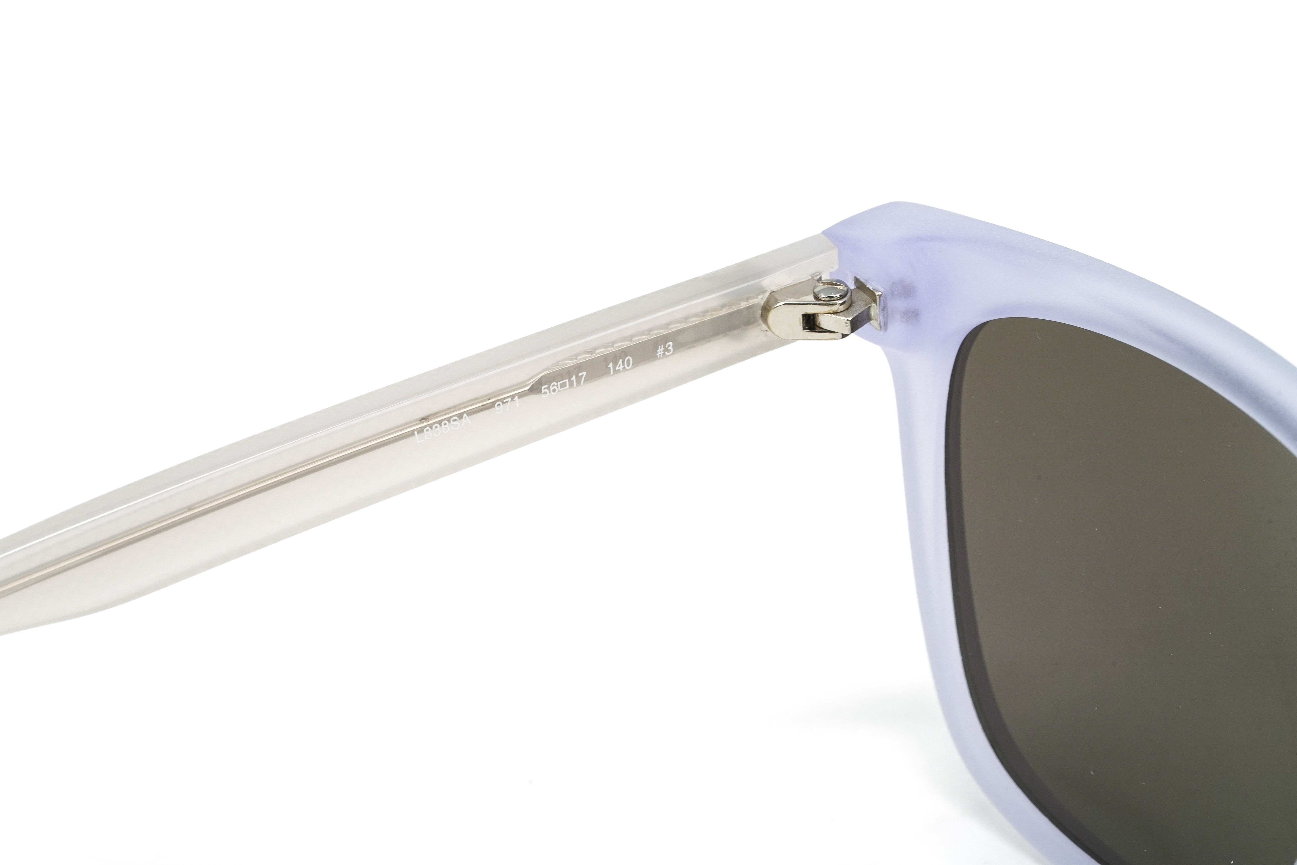 Lacoste Unisex Sunglasses Classic Square Clear/Green L838SA 971-GR8 Sunglasses