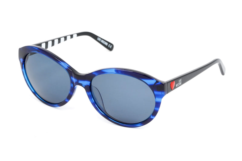 Love Moschino Tortoise and Blue Sunglasses Love Moschino Sunglasses | Bold Fashion Designer Eyewear  main image 2