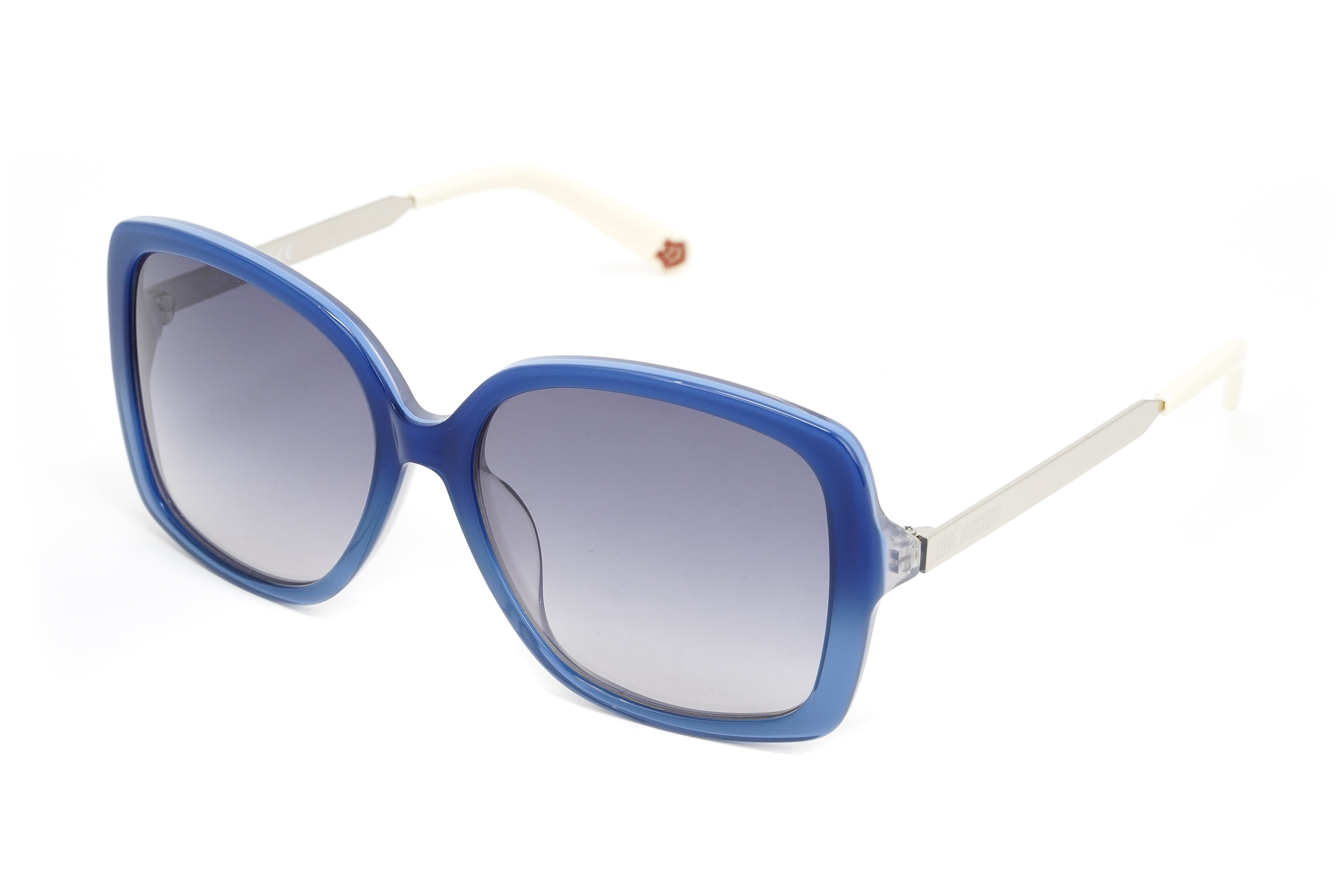 Love Moschino Women's Sunglasses Butterfly Blue ML549S03SA-GR8 Sunglasses