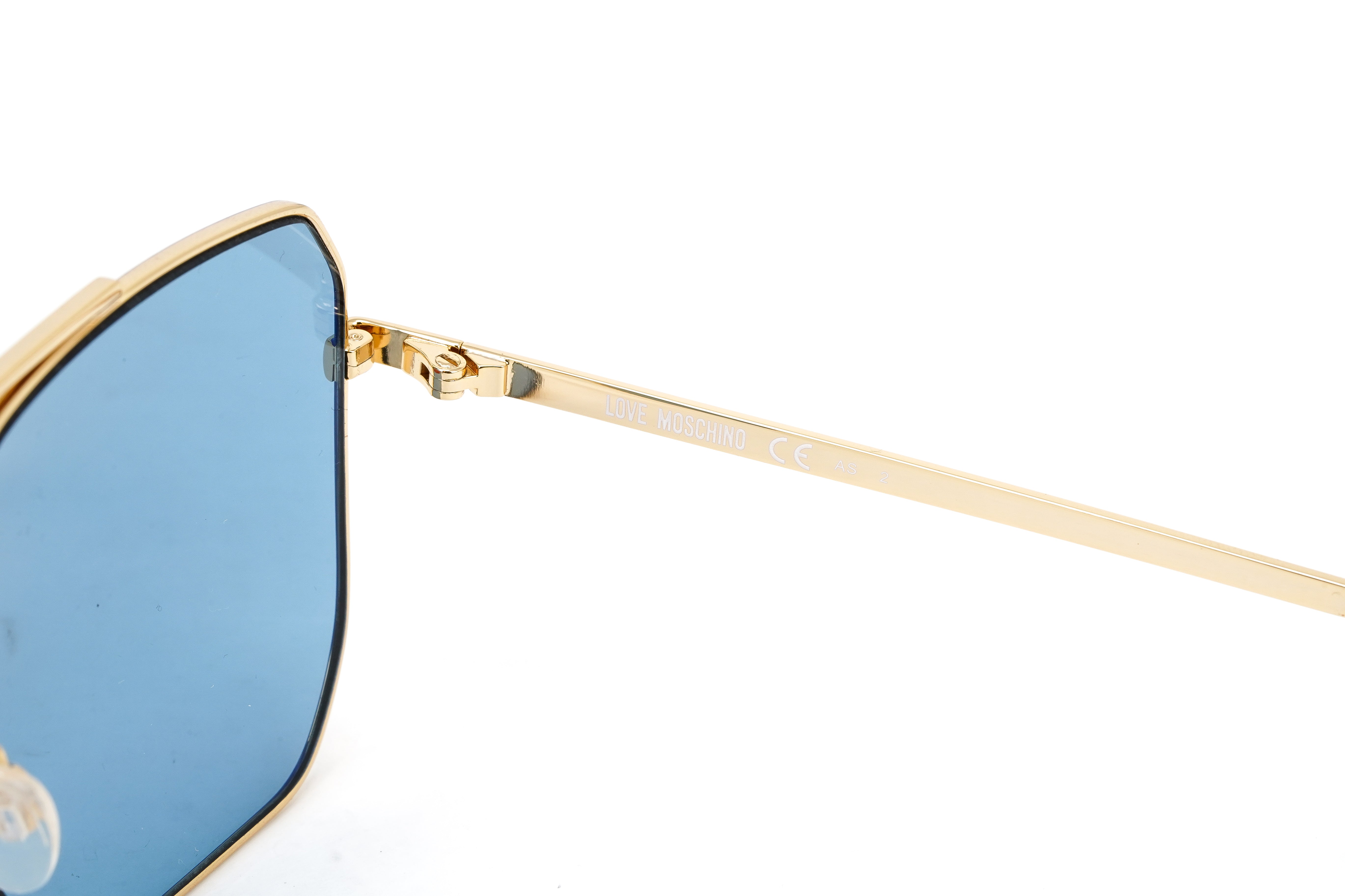 Love Moschino Women's Sunglasses Square Pilot Azure MOL010/S MVU-GR8 Sunglasses