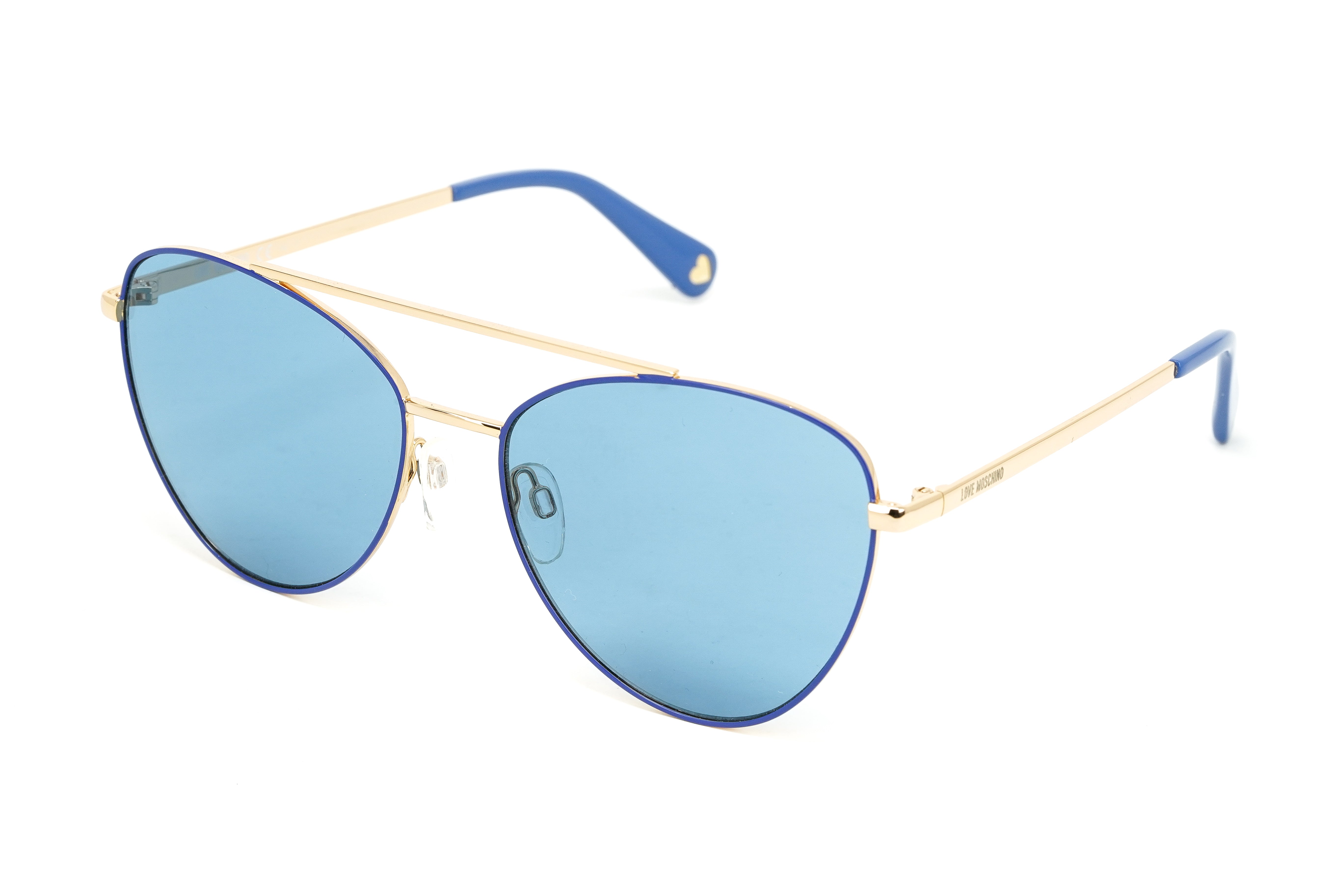 Love Moschino Women's Sunglasses Pilot Blue MOL011/S MVU/KU-GR8 Sunglasses