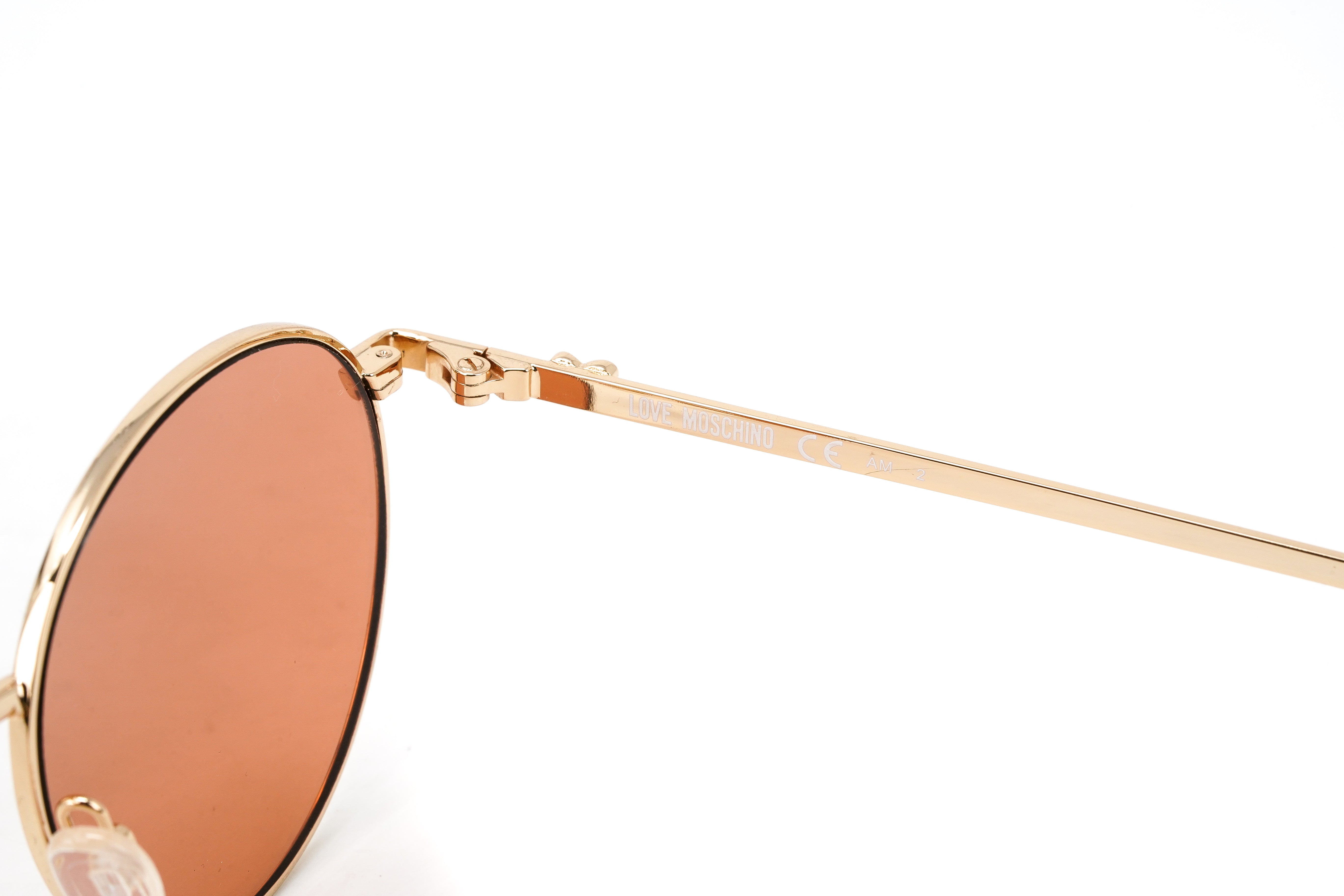 Love Moschino Women's Sunglasses Round Orange MOL019/S 000/UW-GR8 Sunglasses