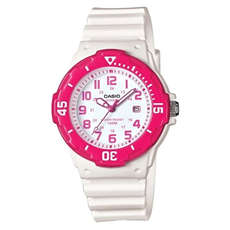 Casio Women's Watch Analogue White Pink LRW-200H-4BVDF-GR8 Sunglasses