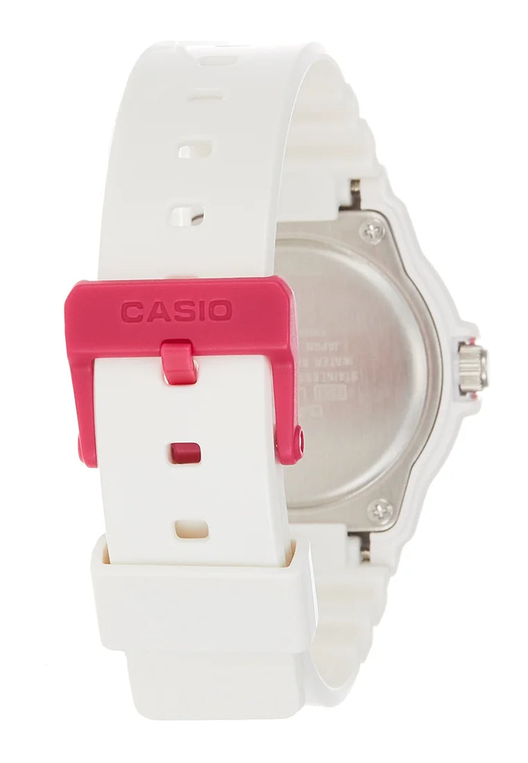Casio Women's Watch Analogue White Pink LRW-200H-4BVDF-GR8 Sunglasses