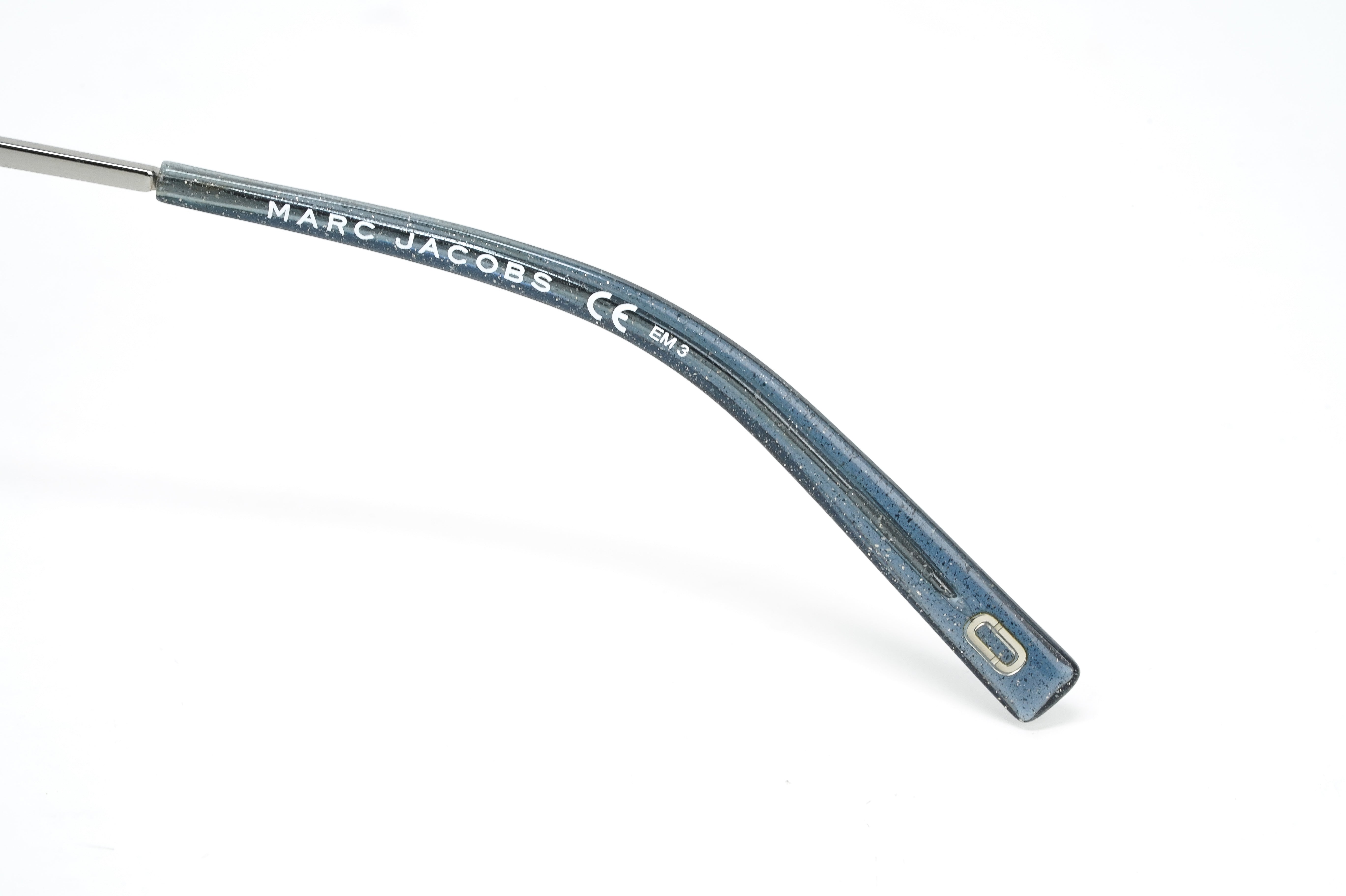 Marc Jacobs Women's Round Sunglasses Ruthenium Grey MARC 102/S 6LB-GR8 Sunglasses