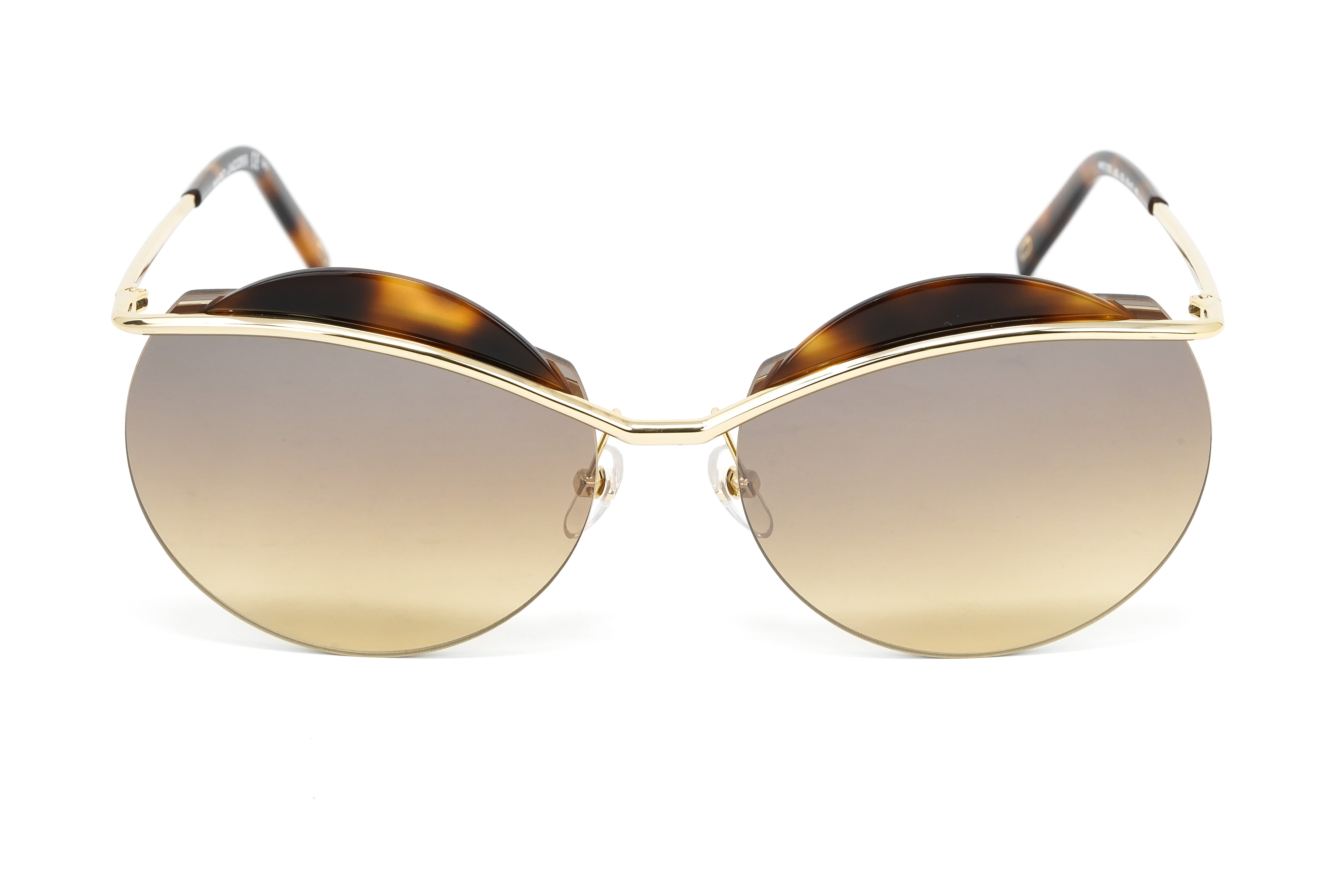 Marc Jacobs Women's Gold Round Sunglasses Brown Tortoise MARC 102/S J5G-GR8 Sunglasses