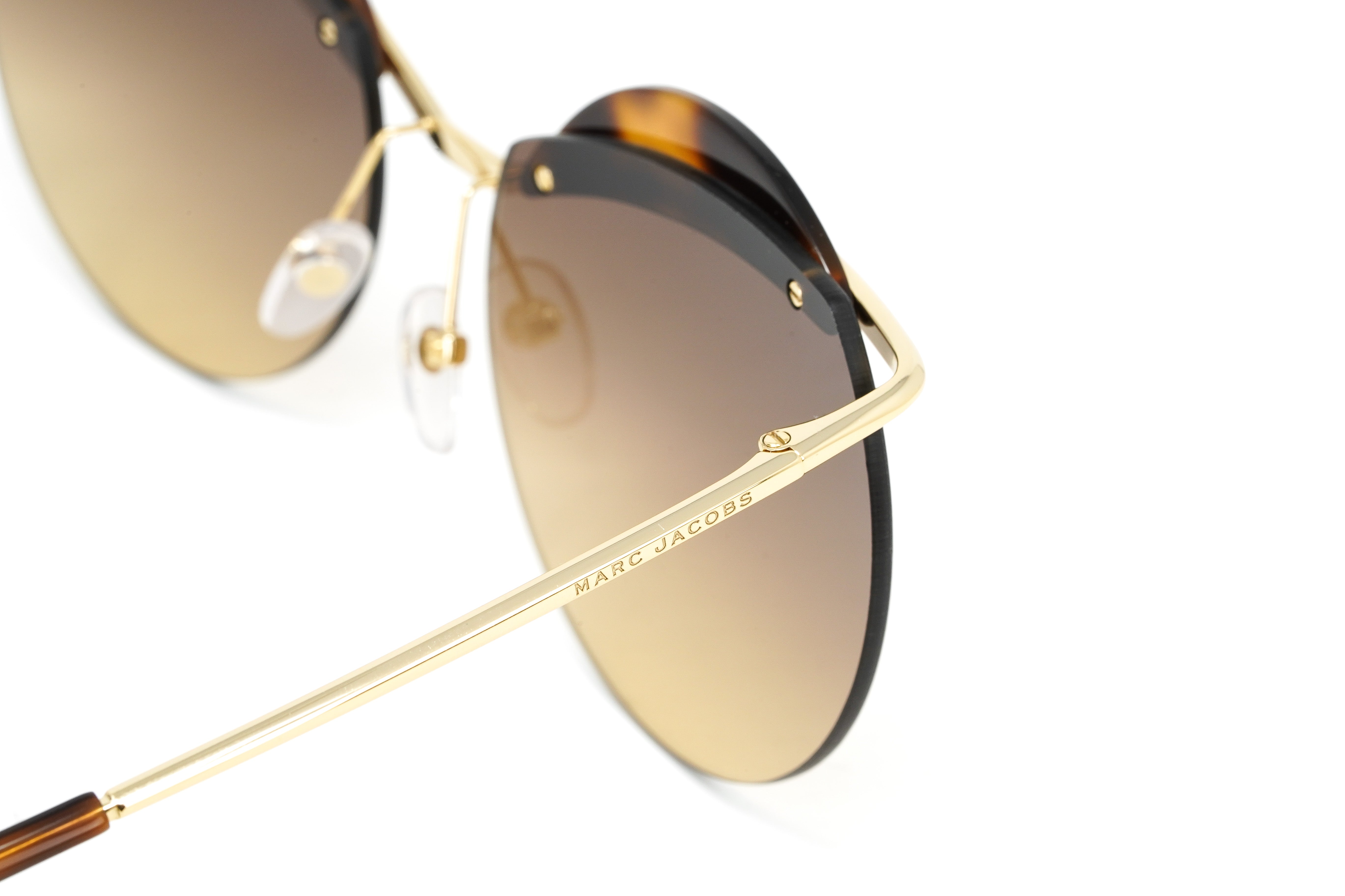 Marc Jacobs Women's Gold Round Sunglasses Brown Tortoise MARC 102/S J5G-GR8 Sunglasses