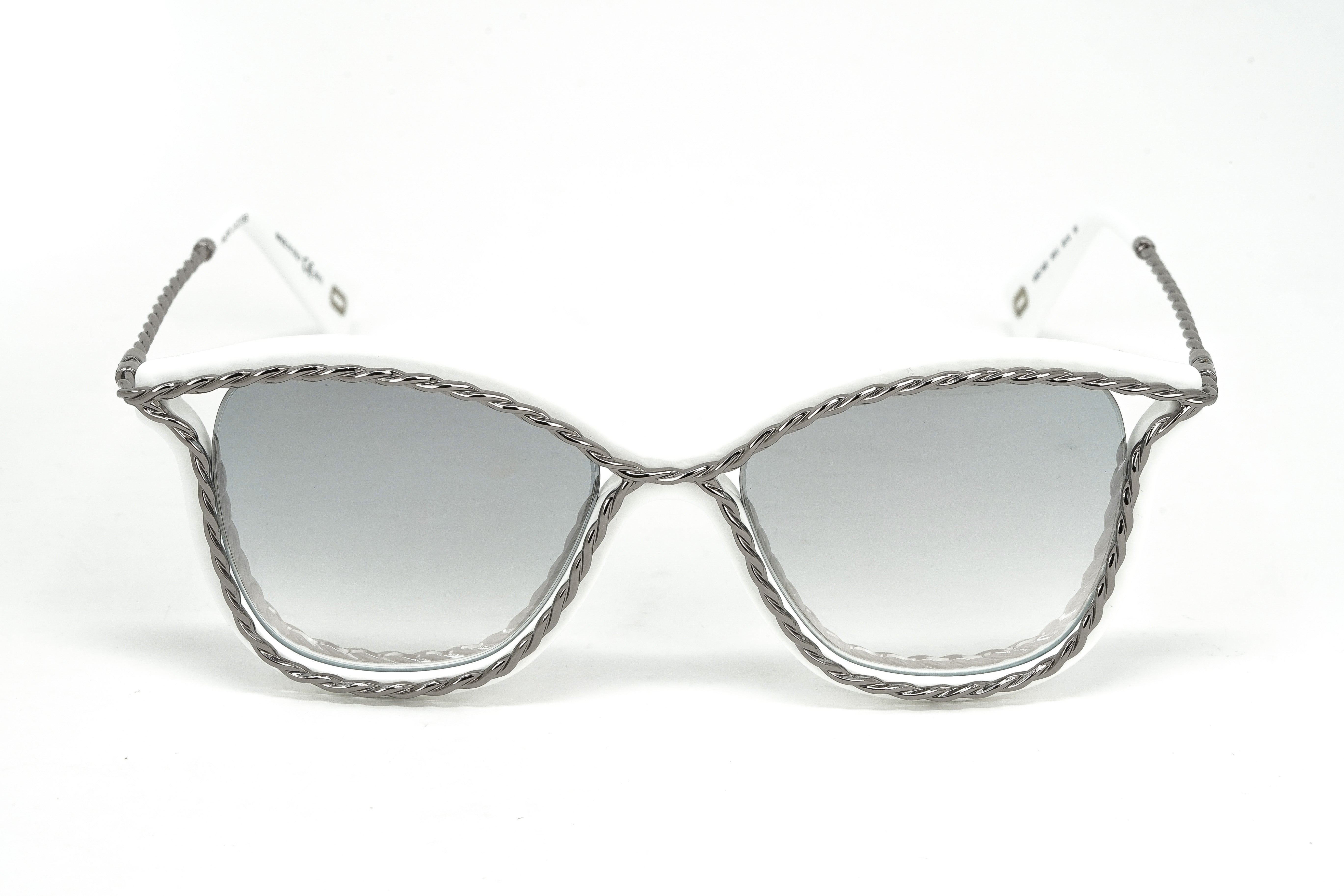 Marc Jacobs Women's Cat Eye Sunglasses White Grey MARC 160/S VK6-GR8 Sunglasses