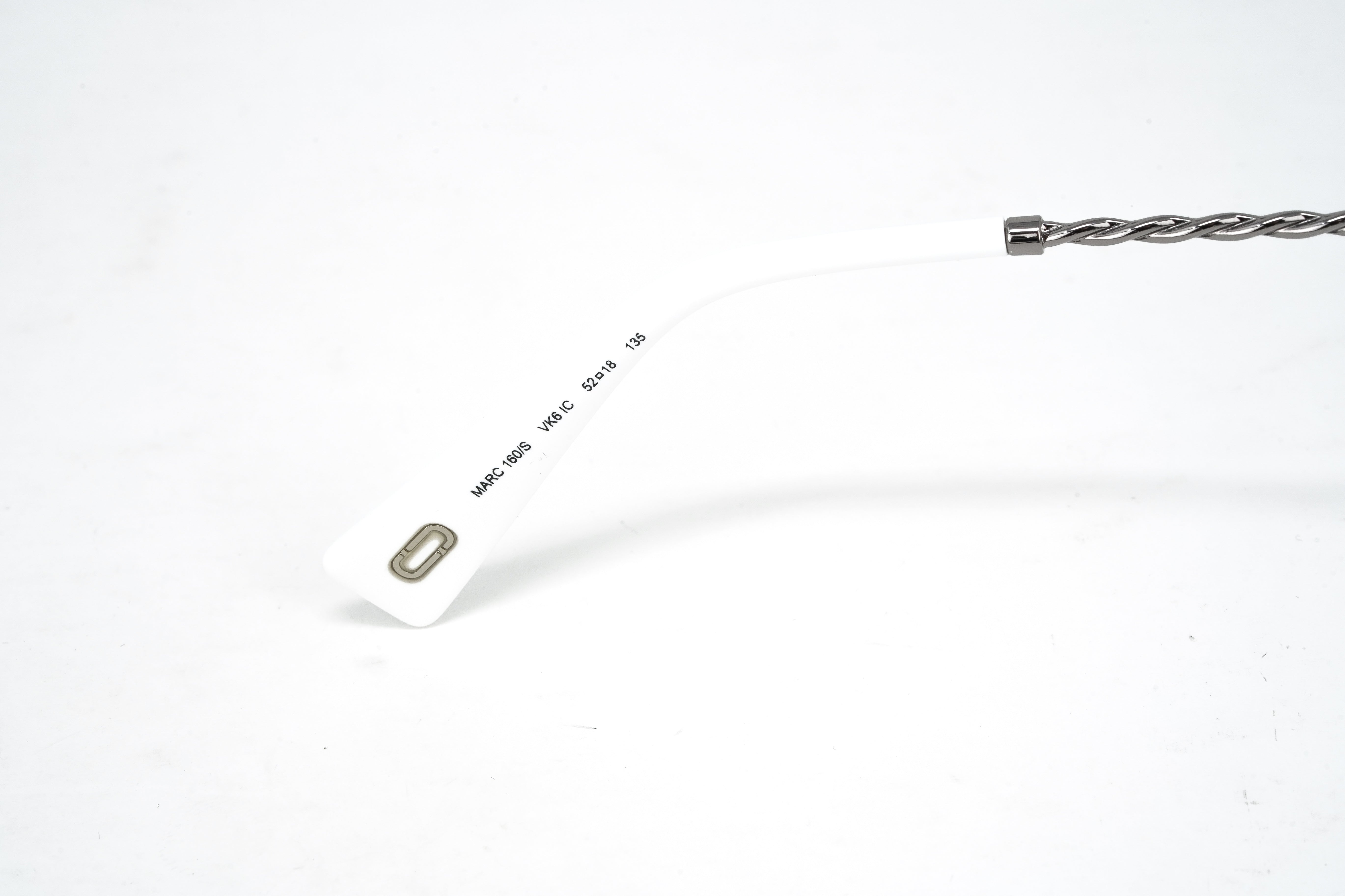 Marc Jacobs Women's Cat Eye Sunglasses White Grey MARC 160/S VK6-GR8 Sunglasses