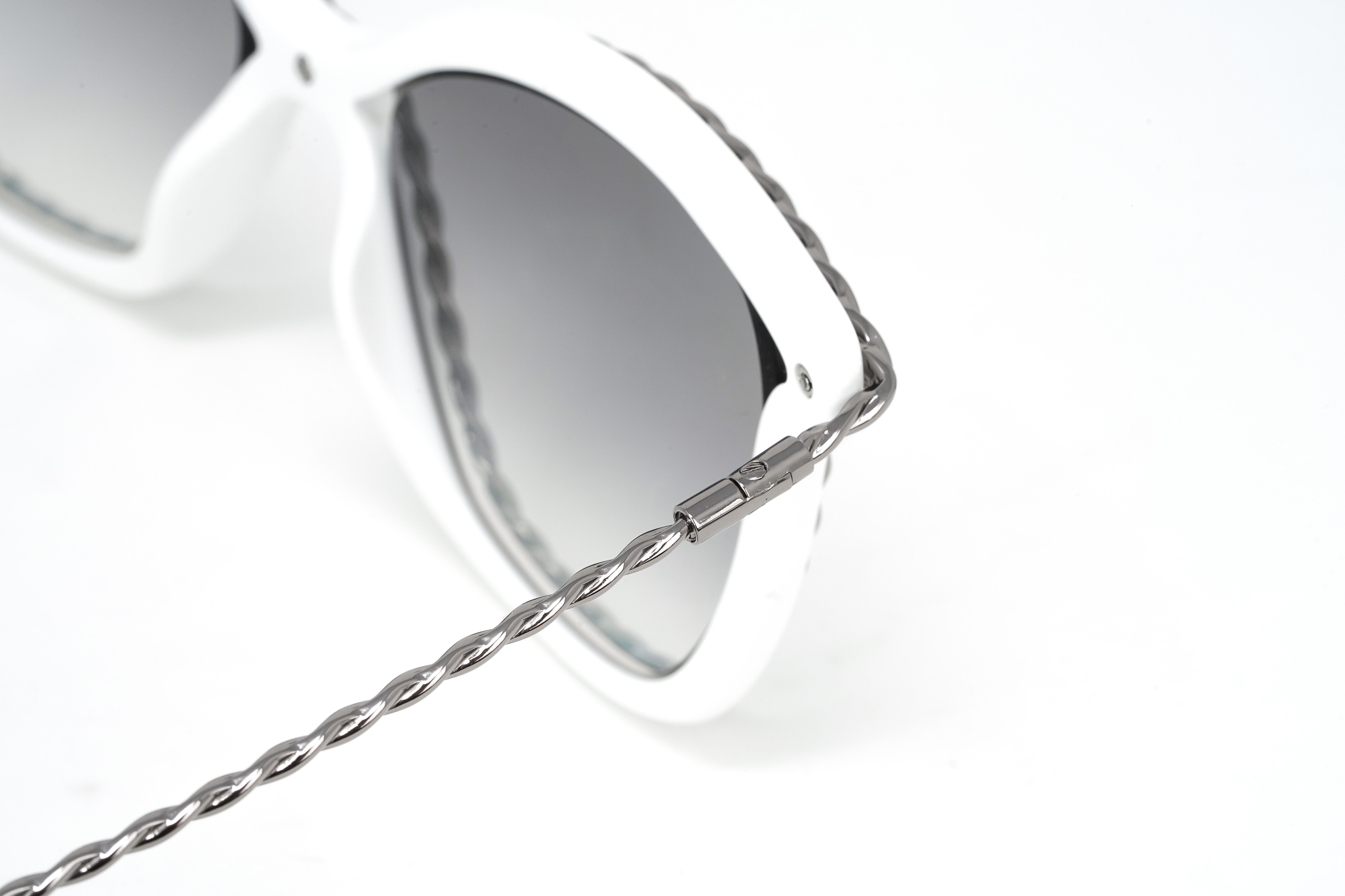 Marc Jacobs Women's Cat Eye Sunglasses White Grey MARC 160/S VK6-GR8 Sunglasses