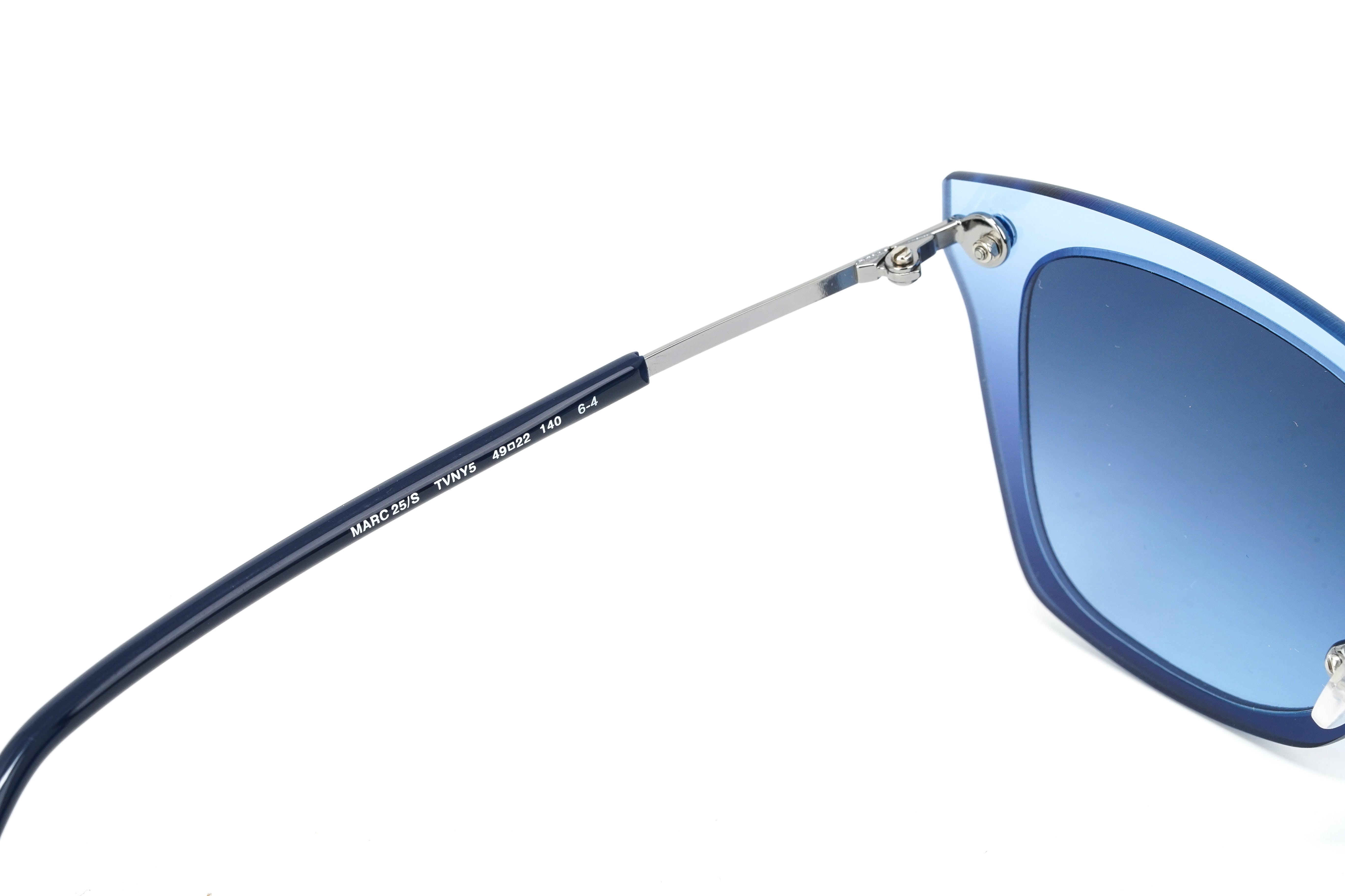 Marc Jacobs Unisex Square Sunglasses Blue on Blue MARC 25/S TVN-GR8 Sunglasses