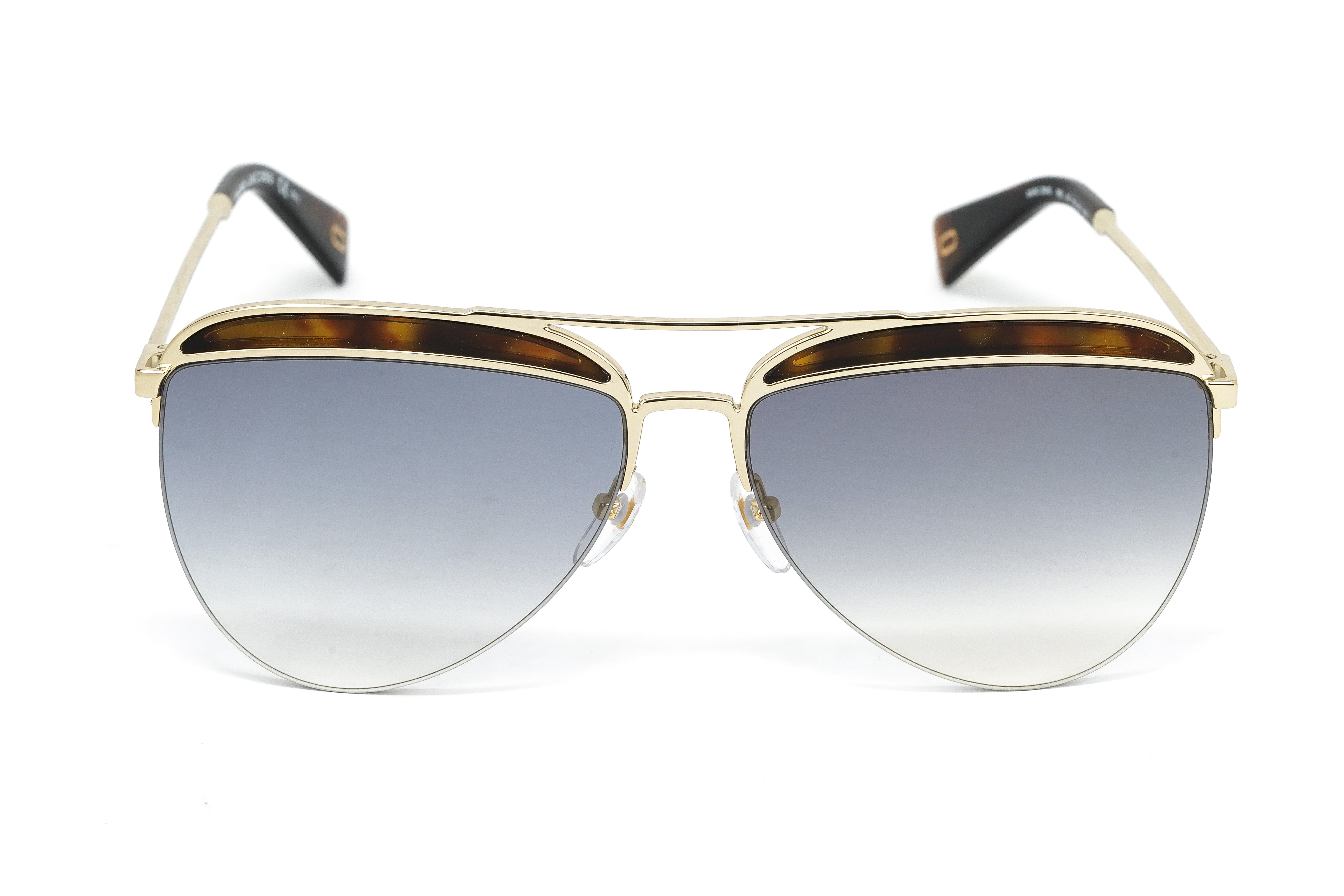 Marc Jacobs Women's Pilot Sunglasses Gold Gradient Blue MARC 268/S 086 Havana-GR8 Sunglasses
