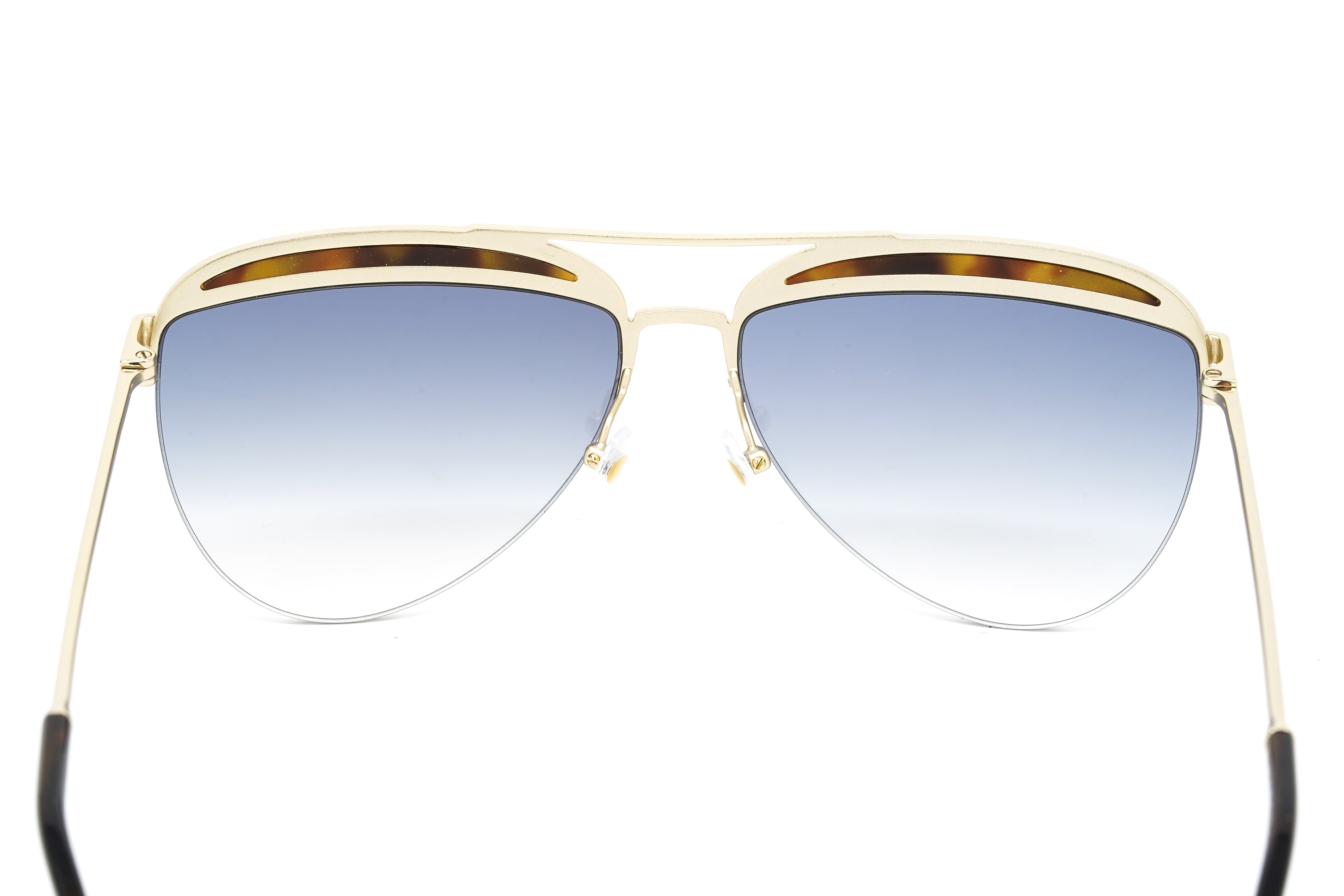 Marc Jacobs Women's Pilot Sunglasses Gold Gradient Blue MARC 268/S 086 Havana-GR8 Sunglasses