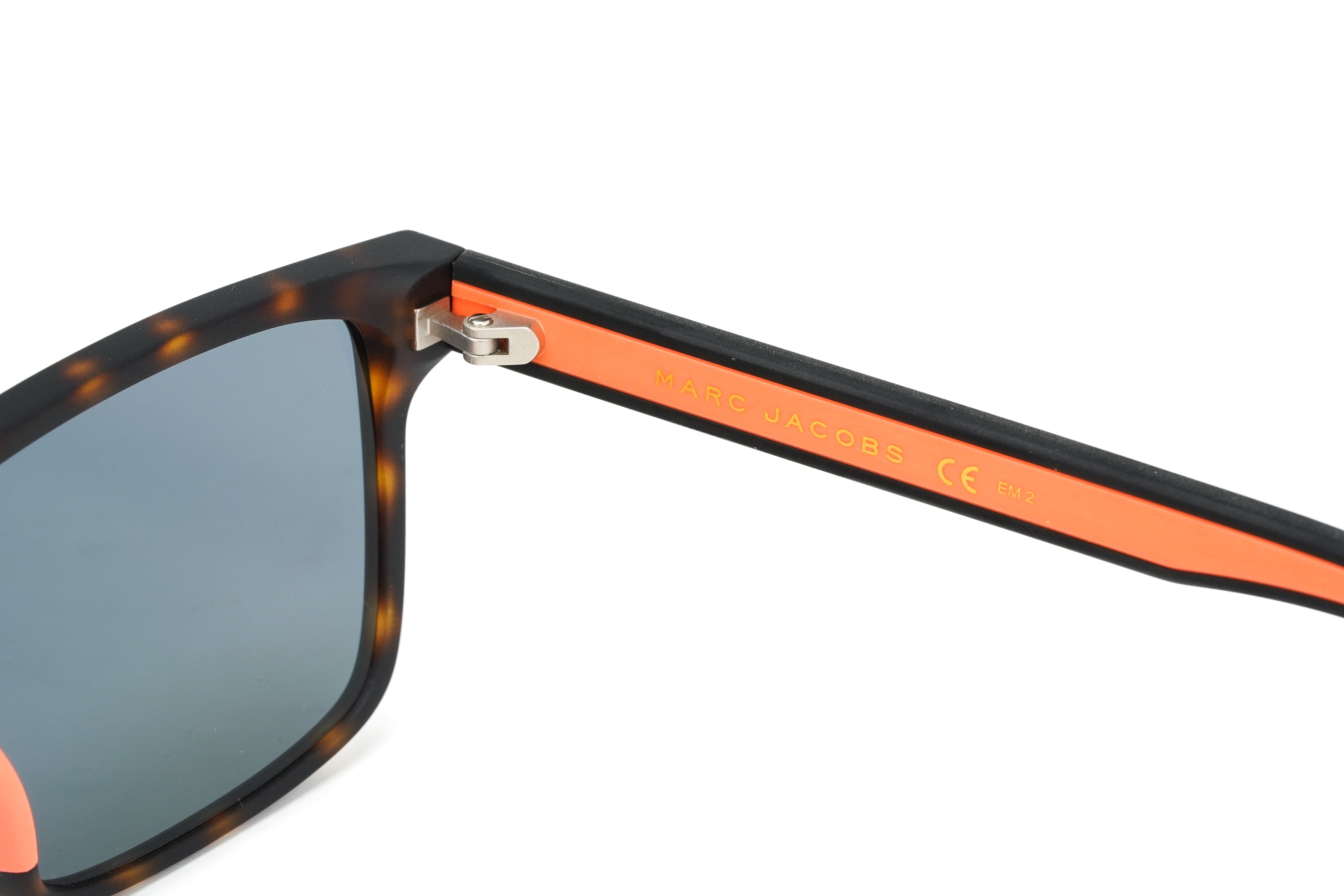 Marc Jacobs Men's Rectangular Sunglasses Peach Mirror Orange MARC 286/S L9G HVNA-GR8 Sunglasses