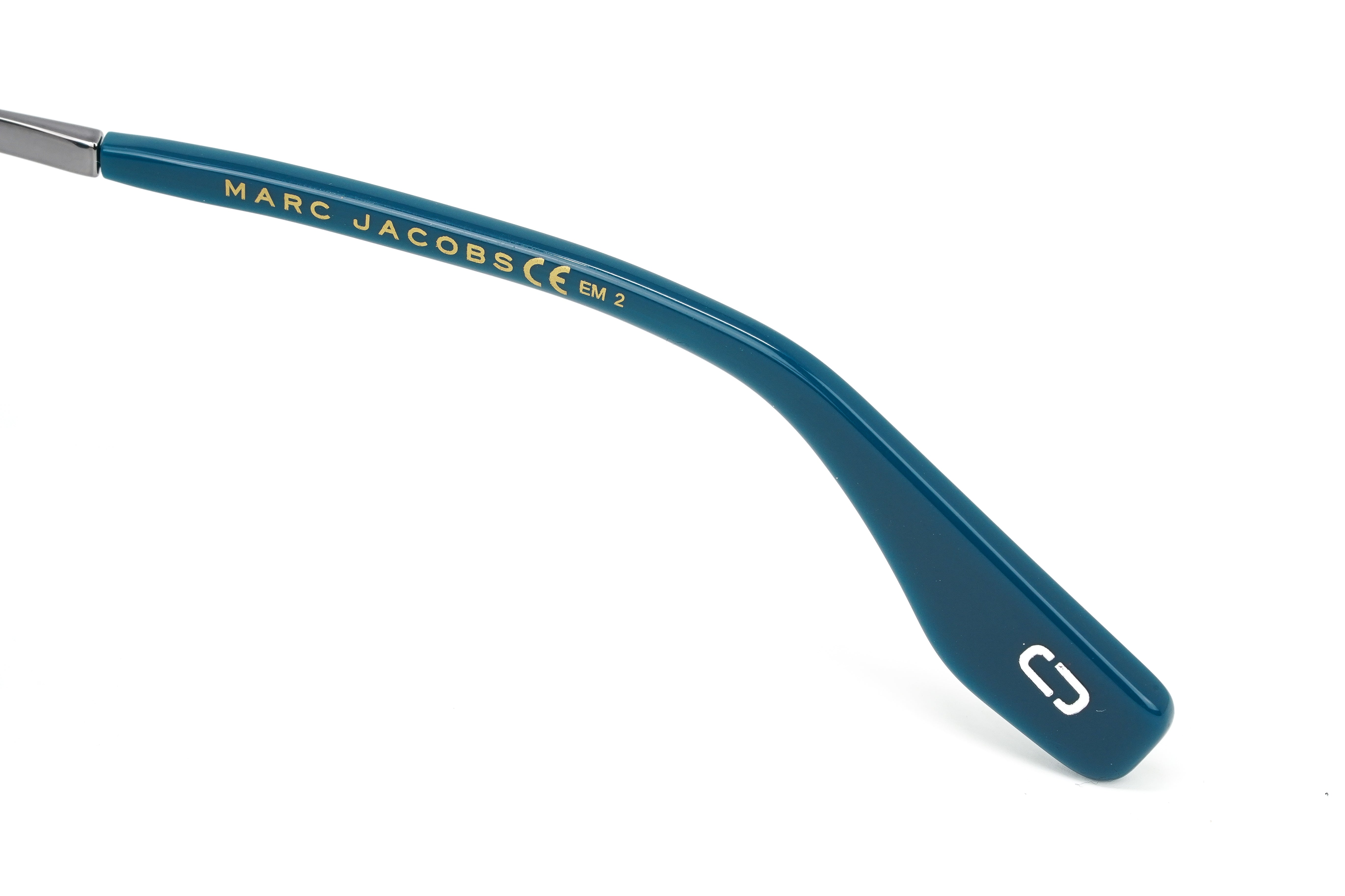 Marc Jacobs Unisex Oversized Pilot Sunglasses Silver Blue MARC 325/S Y6I-GR8 Sunglasses