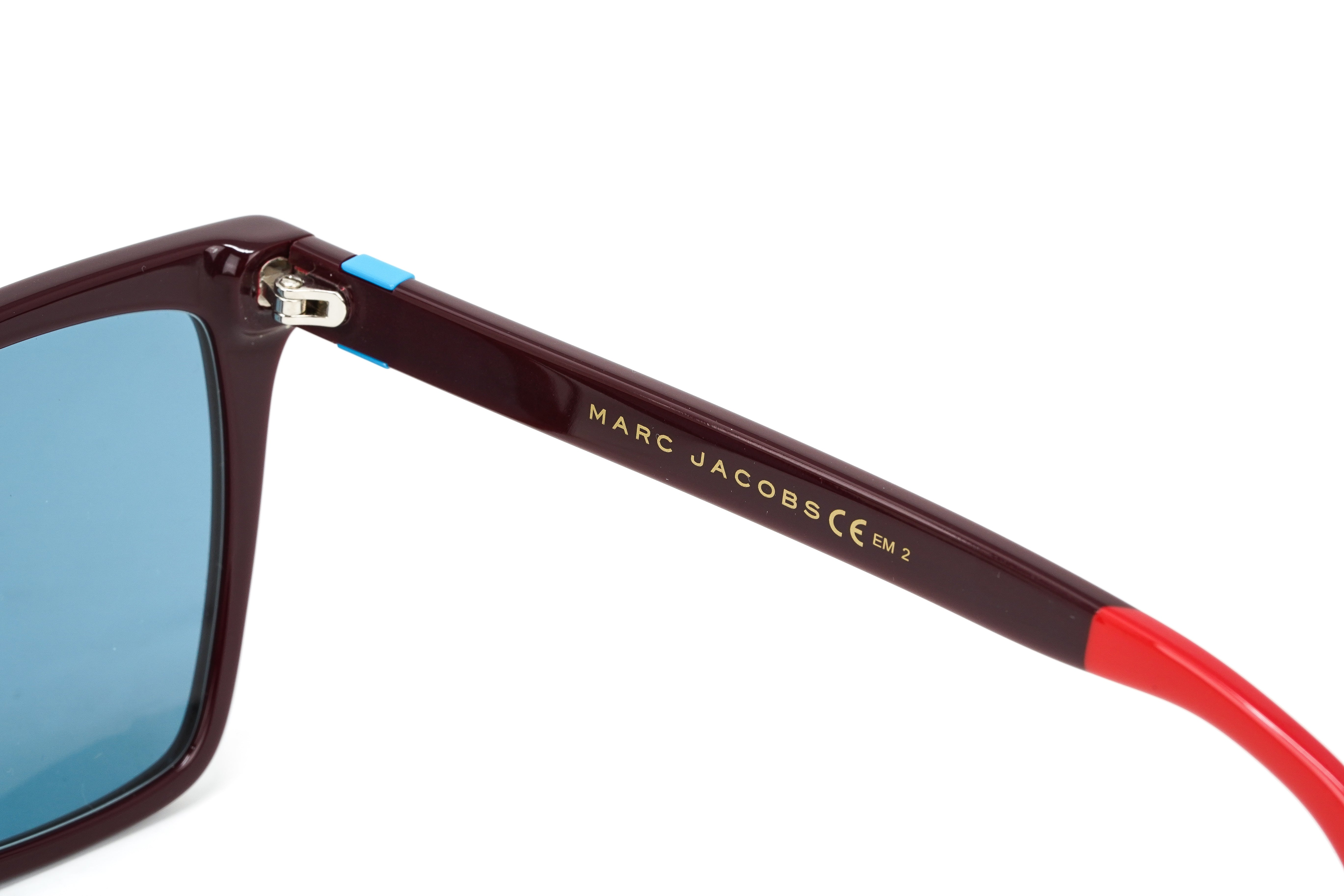 Marc Jacobs Women's Square Sunglasses Burgundy Blue Marc 349/S LHF-GR8 Sunglasses