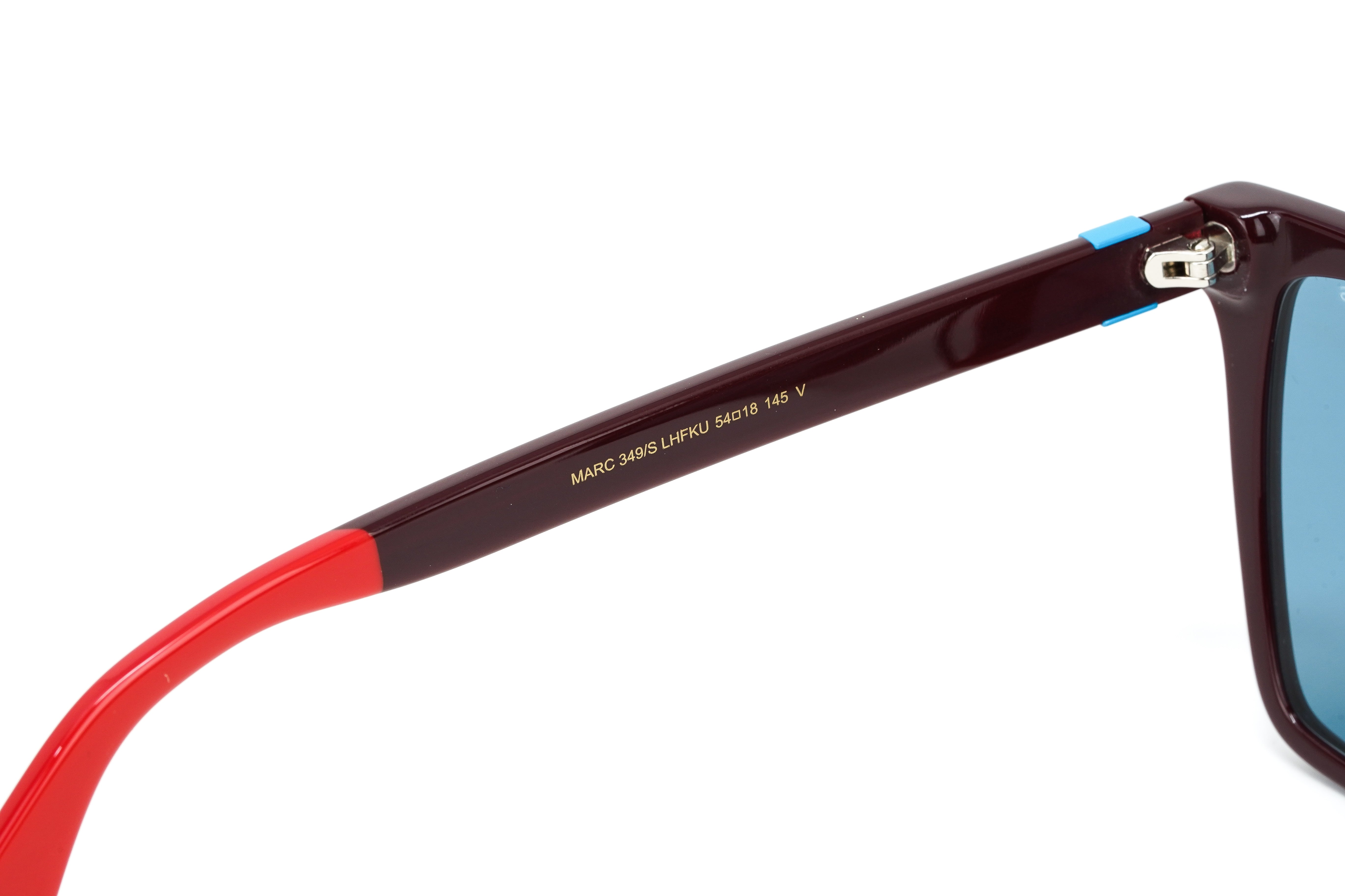 Marc Jacobs Women's Square Sunglasses Burgundy Blue Marc 349/S LHF-GR8 Sunglasses